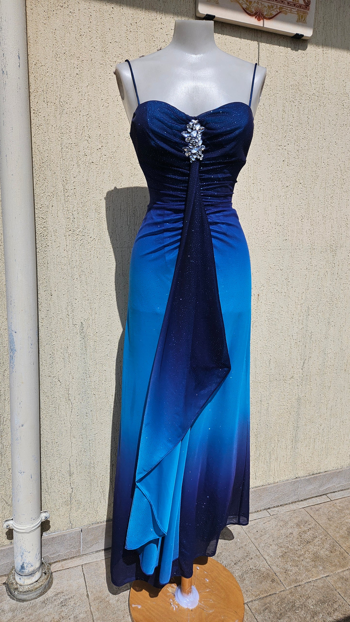 Robe dégradée bleue