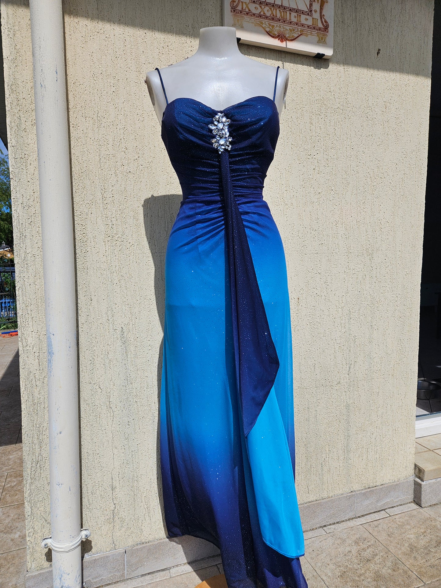 Robe dégradée bleue