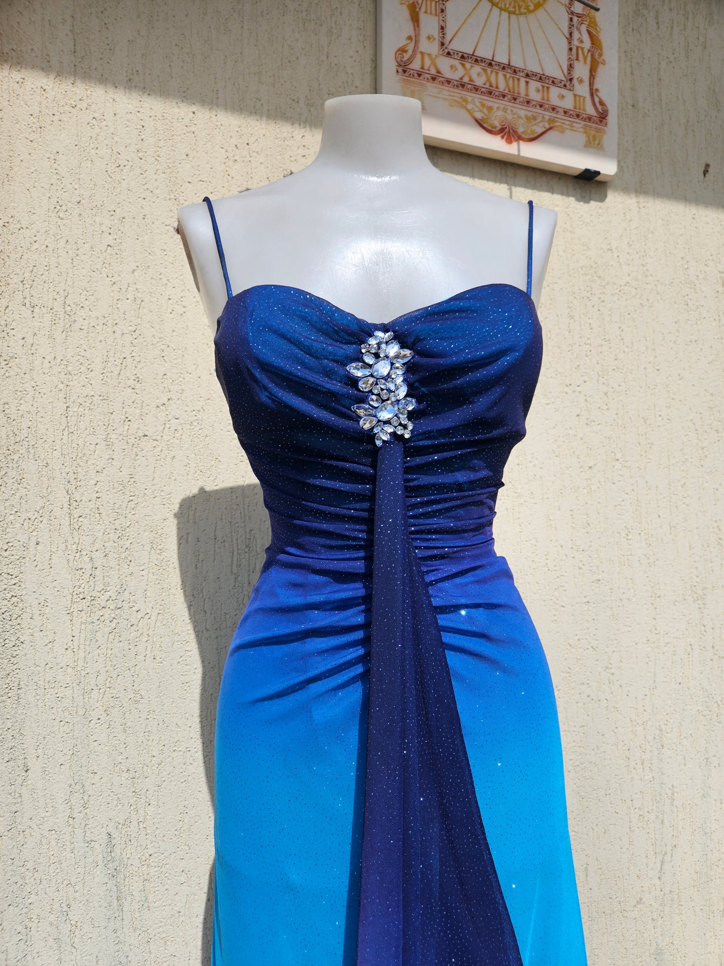 Robe dégradée bleue