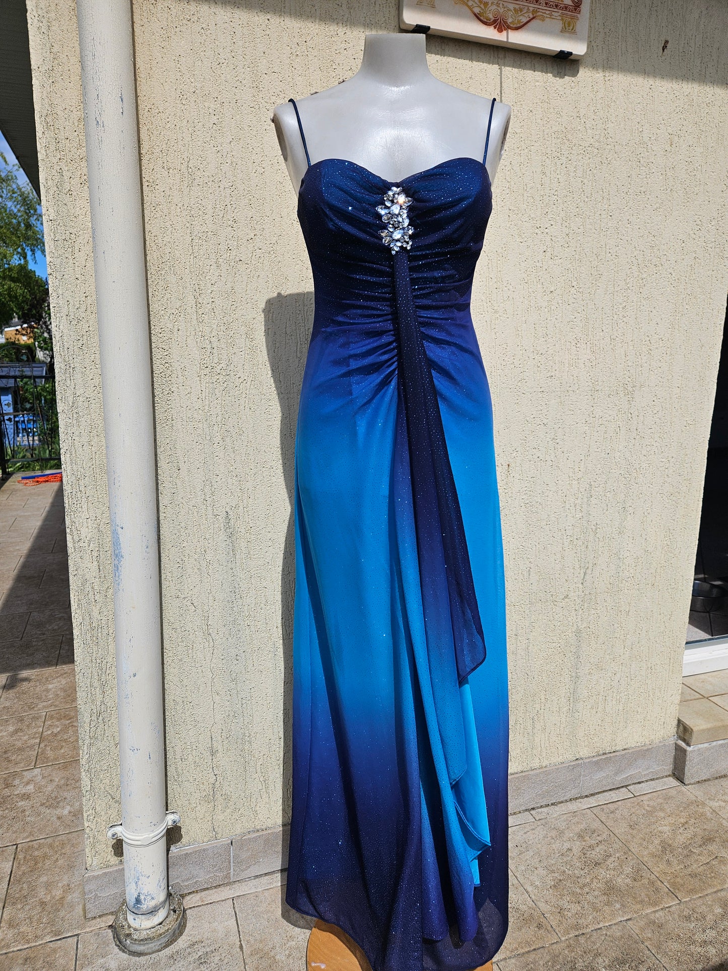 Robe dégradée bleue