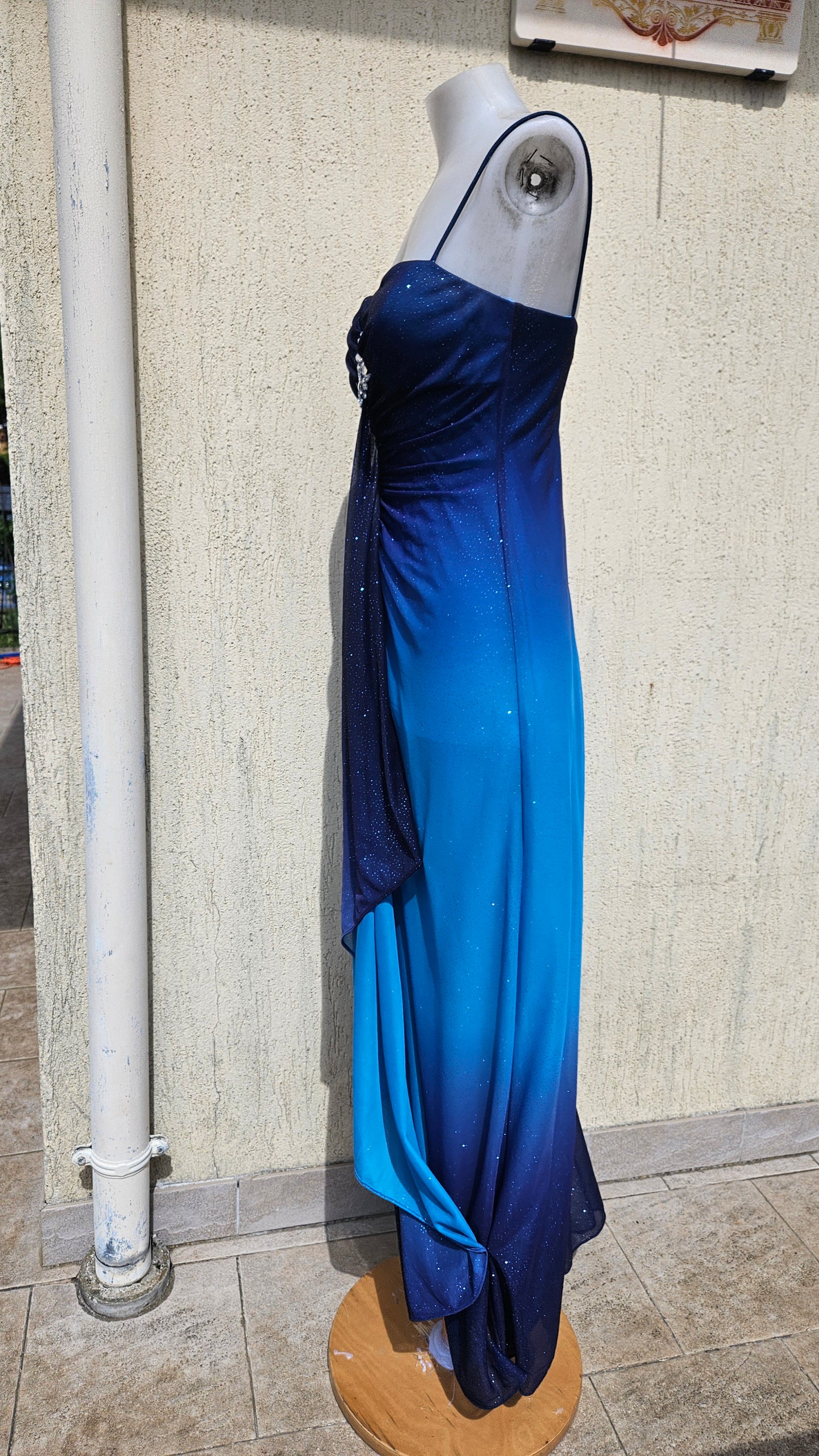 Robe dégradée bleue