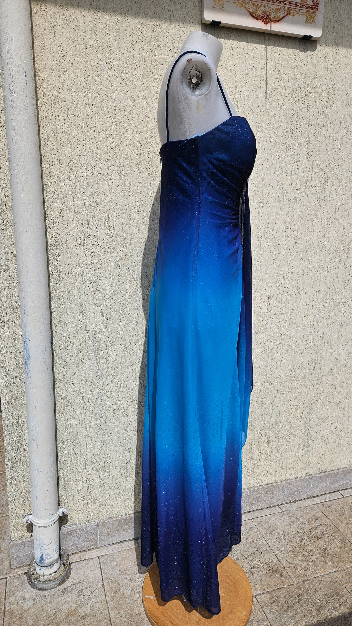 Robe dégradée bleue