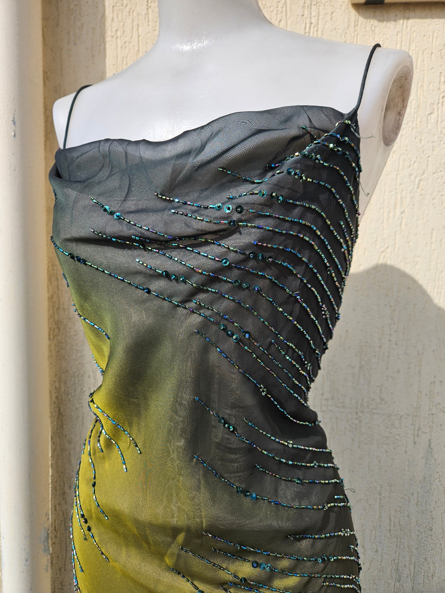 Robe dégradée brodée