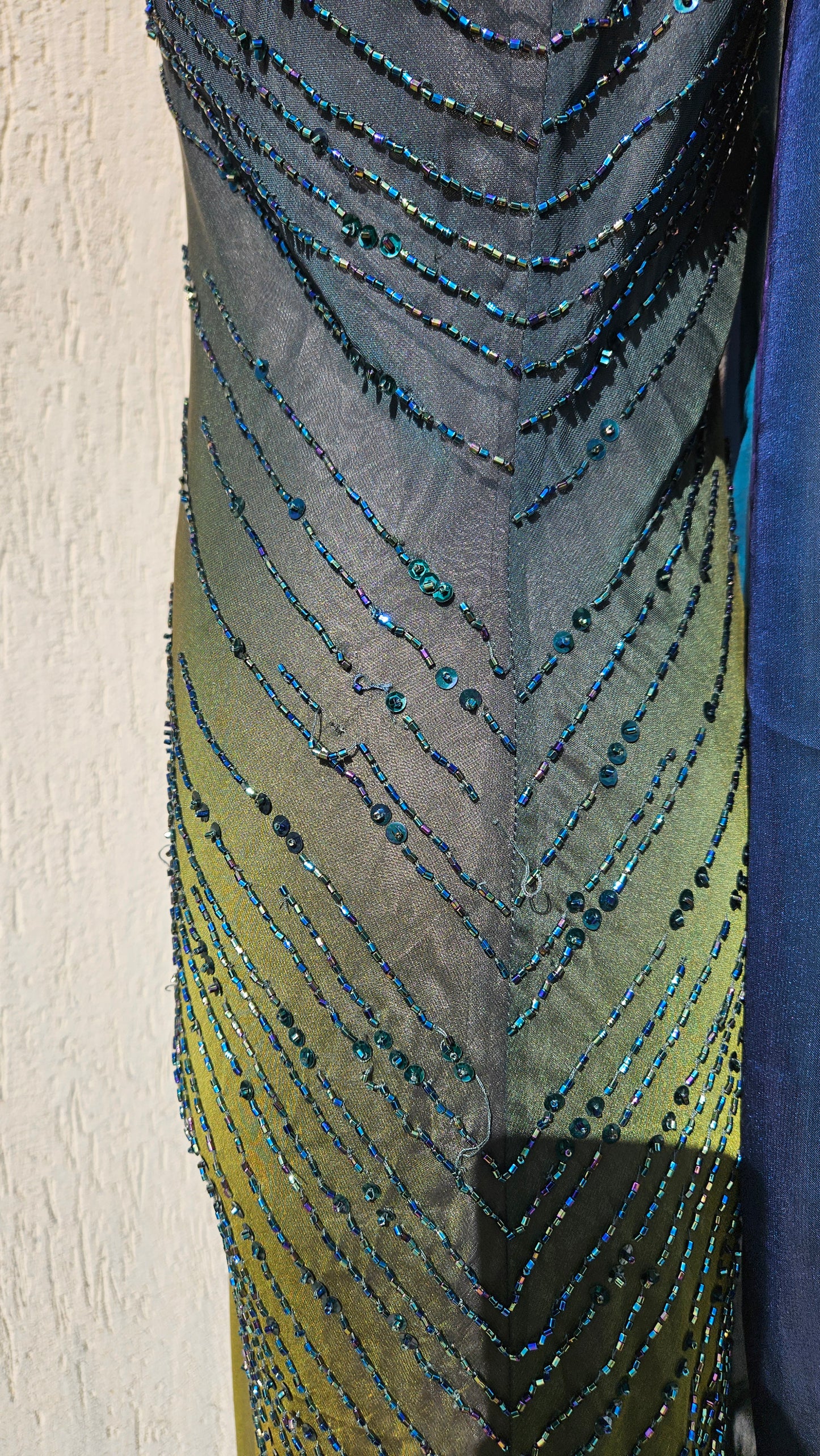Robe dégradée brodée