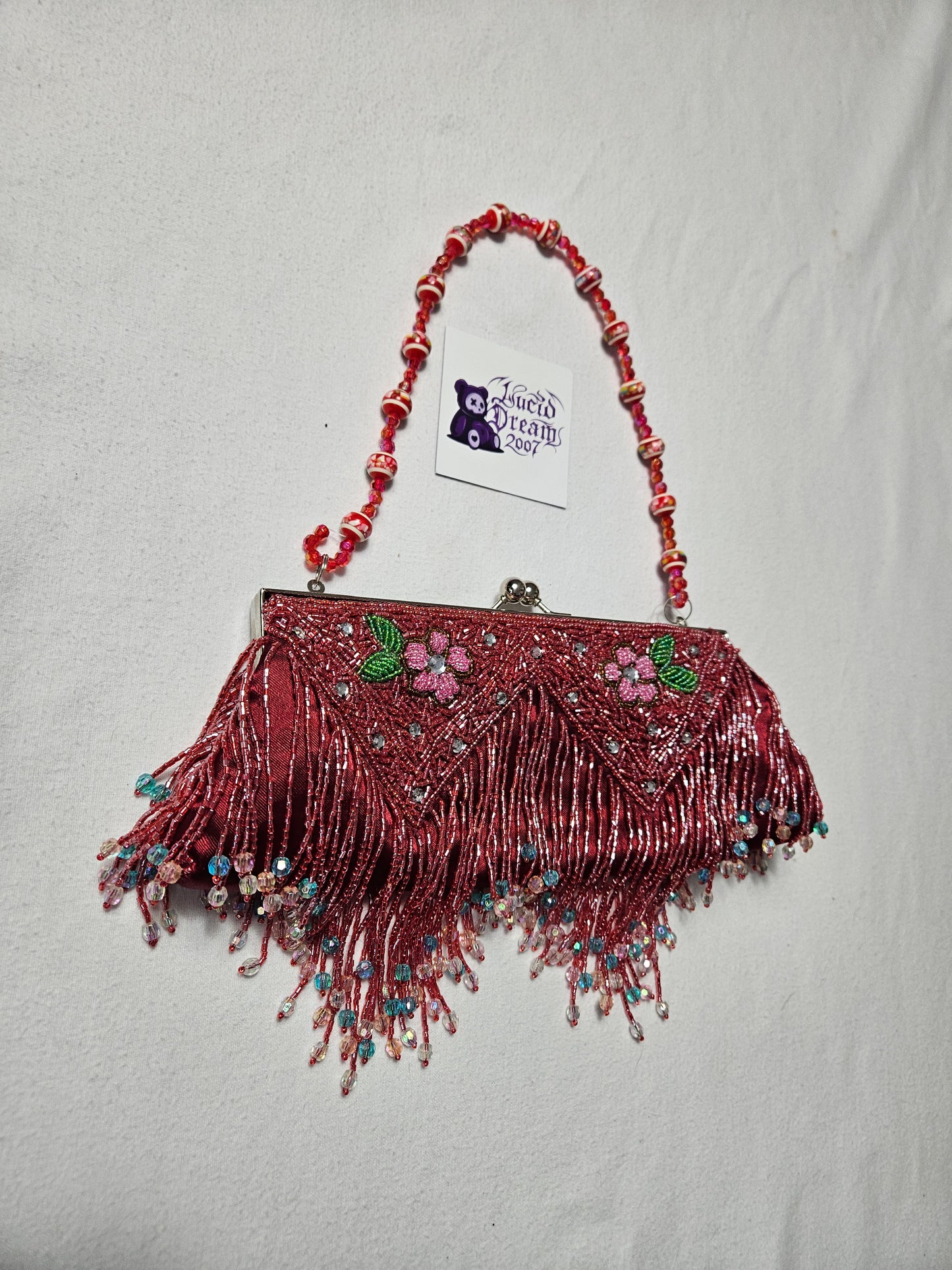 Bolso pequeño rodado rojo