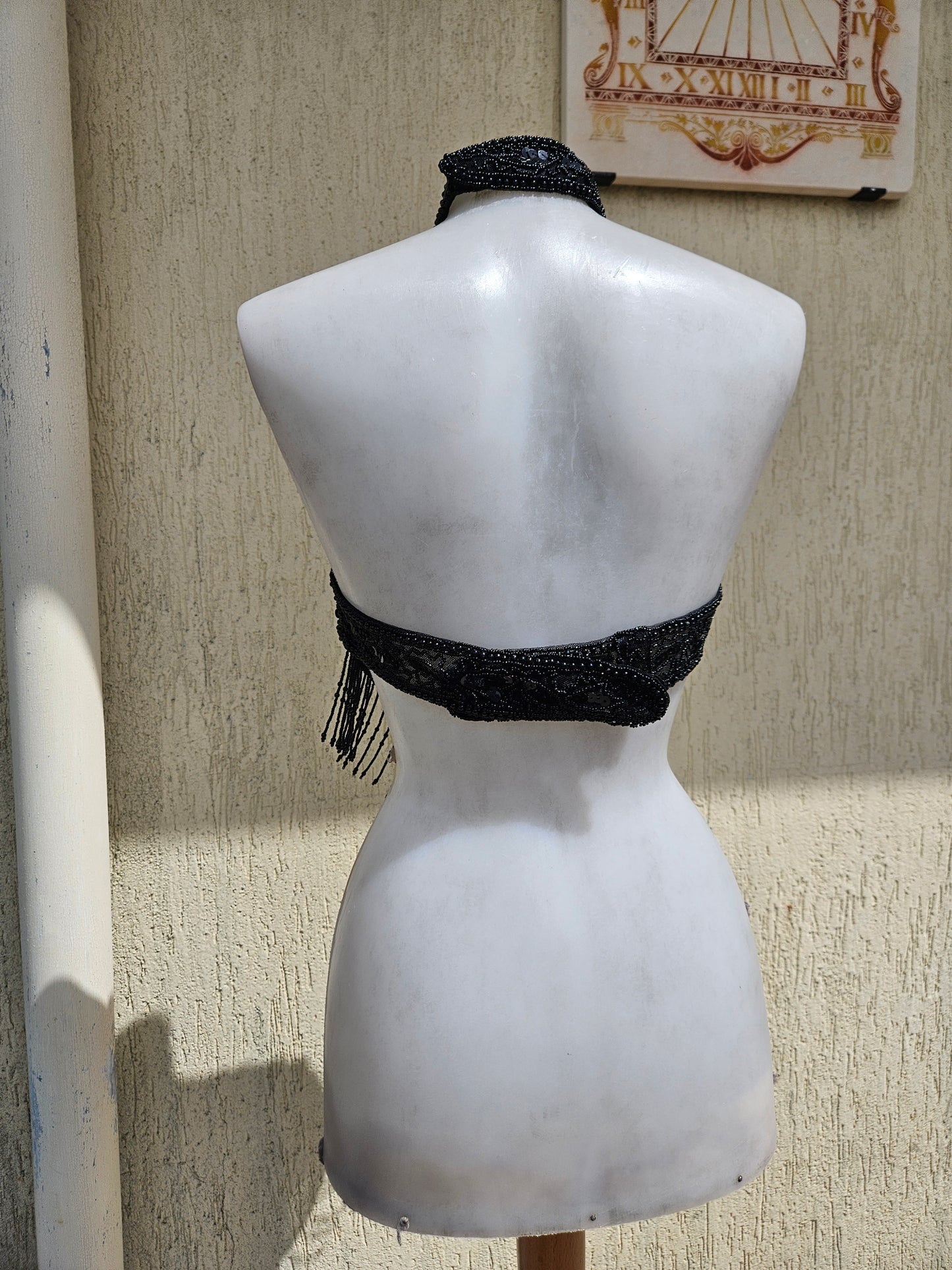 Dos nu brodé noir