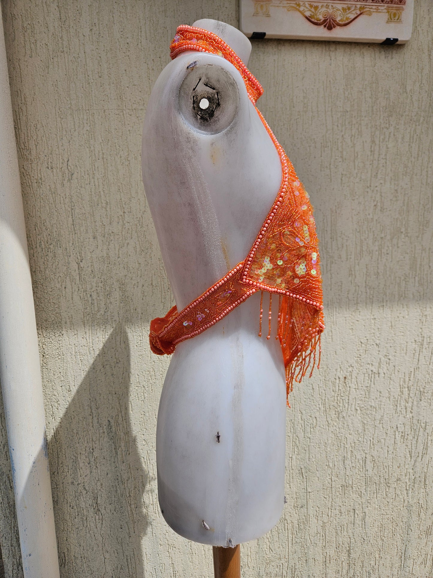 Dos nu brodé orange