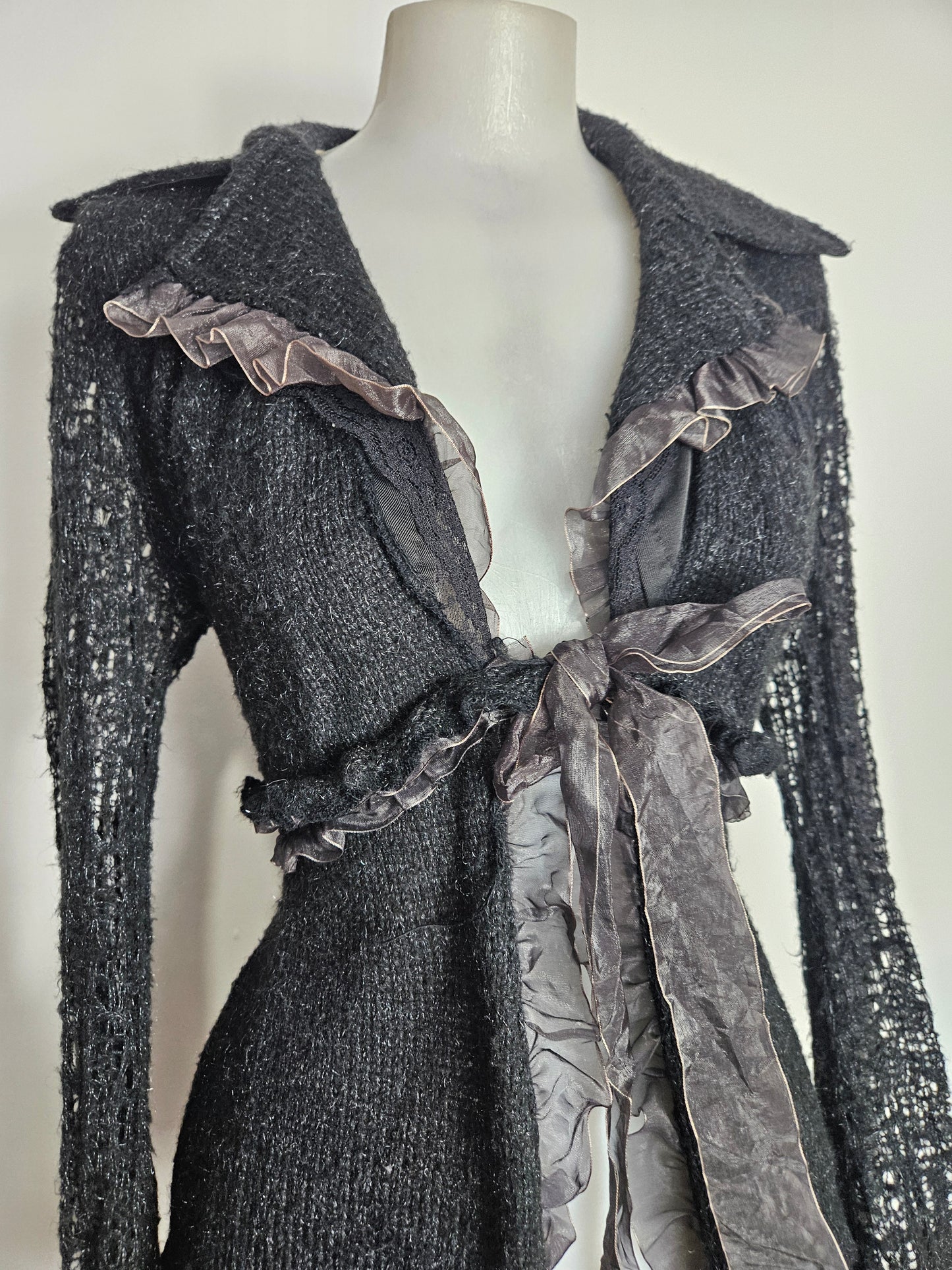 Cardigan noir Zone Bleue
