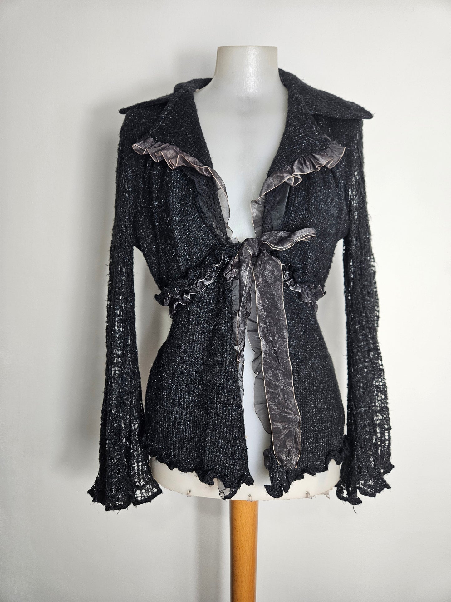 Cardigan noir Zone Bleue