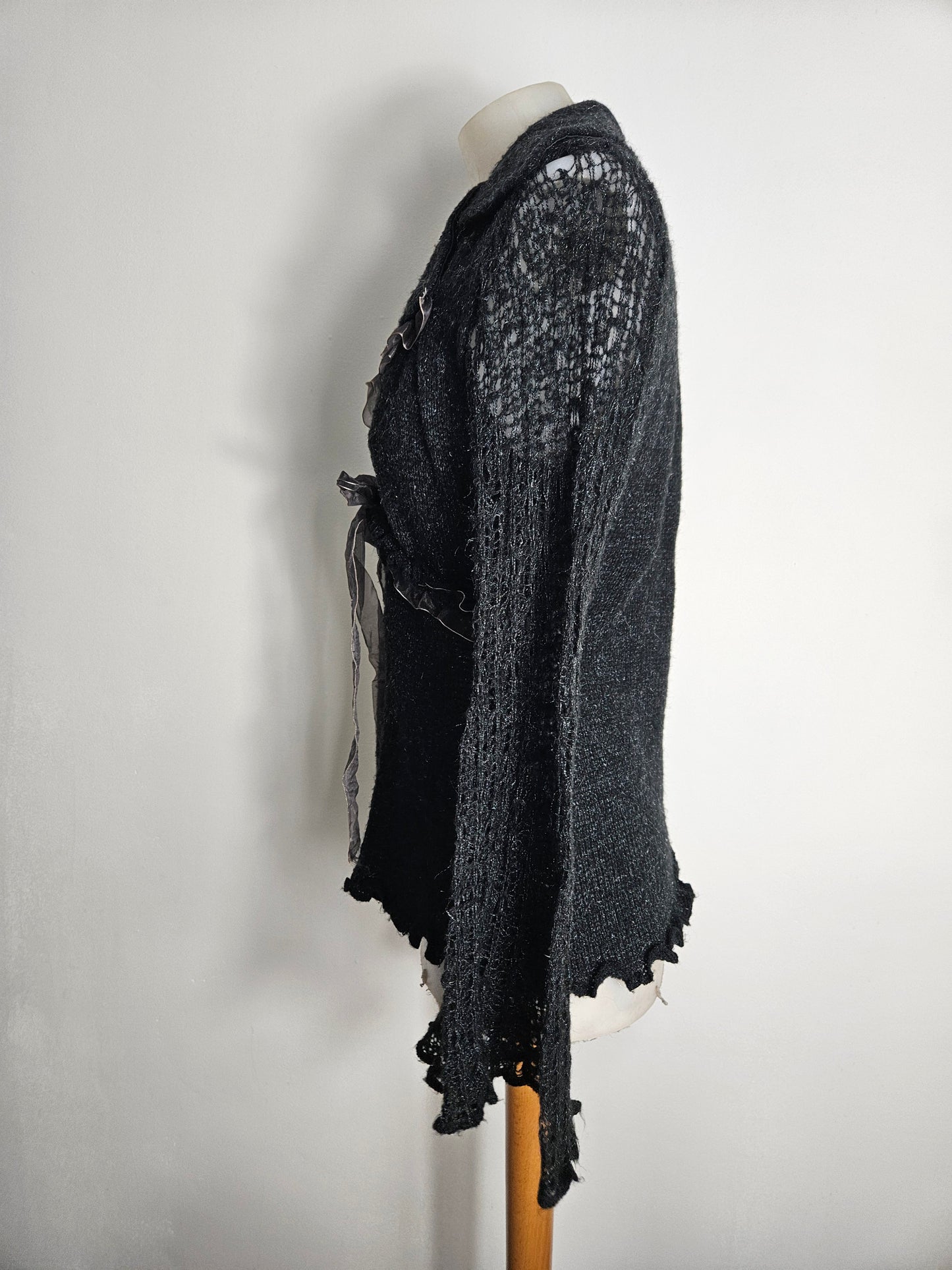 Cardigan noir Zone Bleue