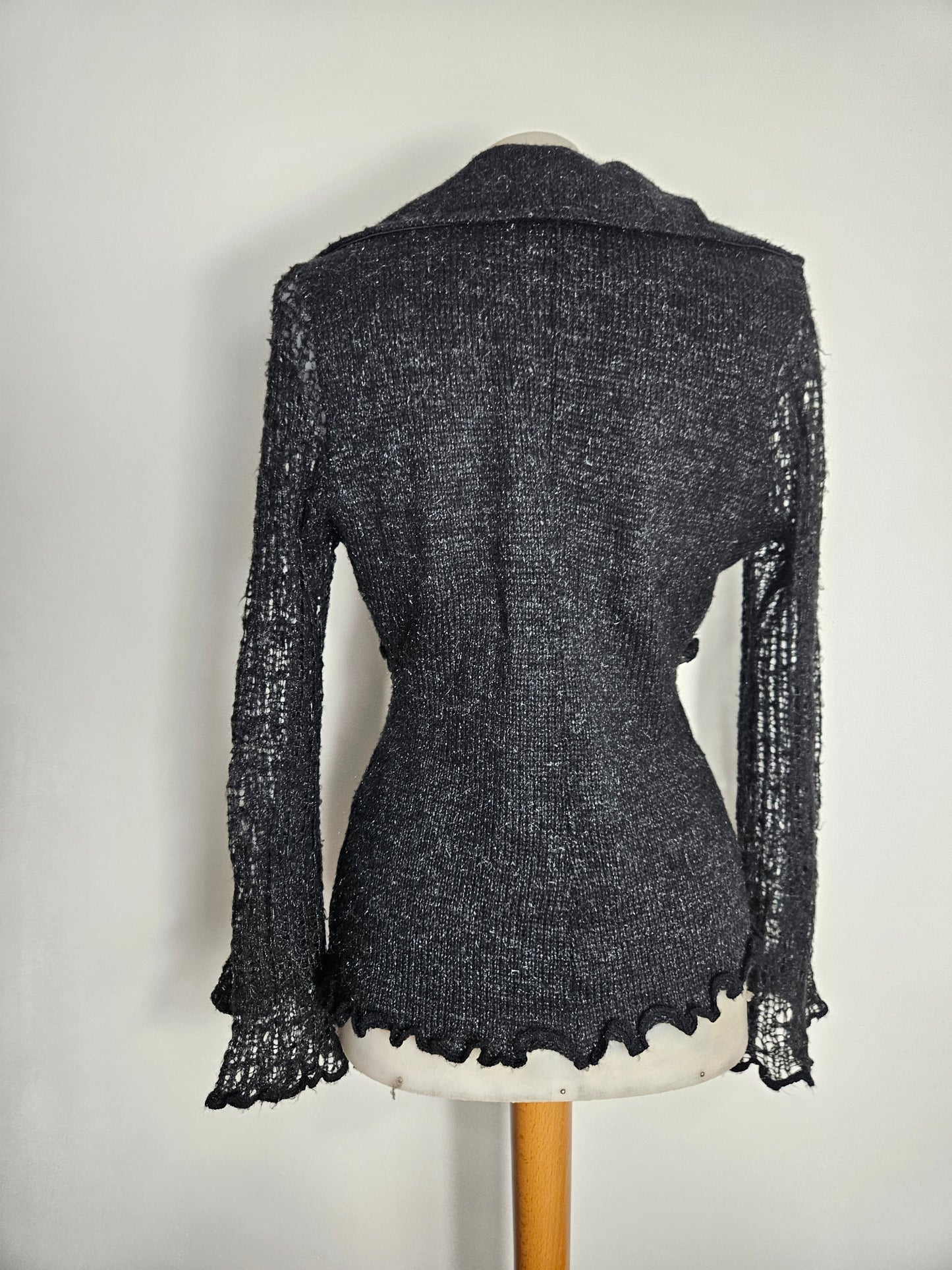 Cardigan noir Zone Bleue