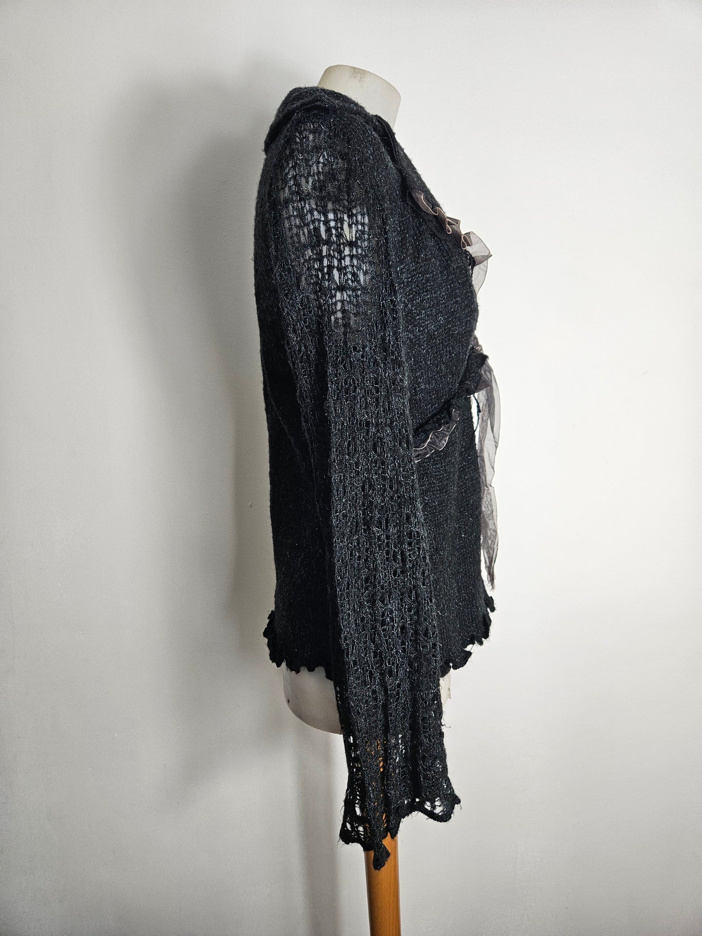 Cardigan noir Zone Bleue
