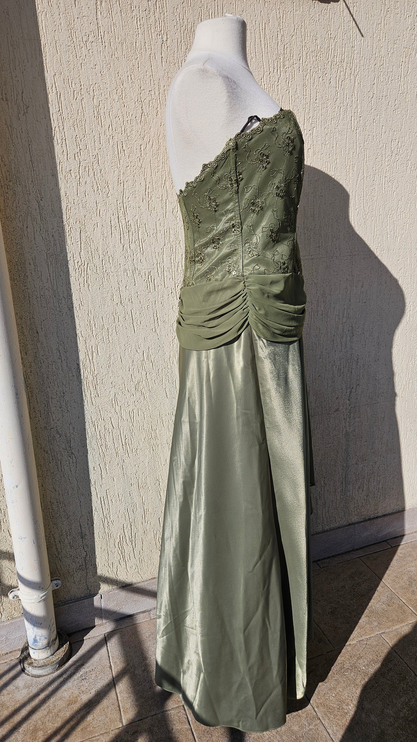 Robe bustier kaki