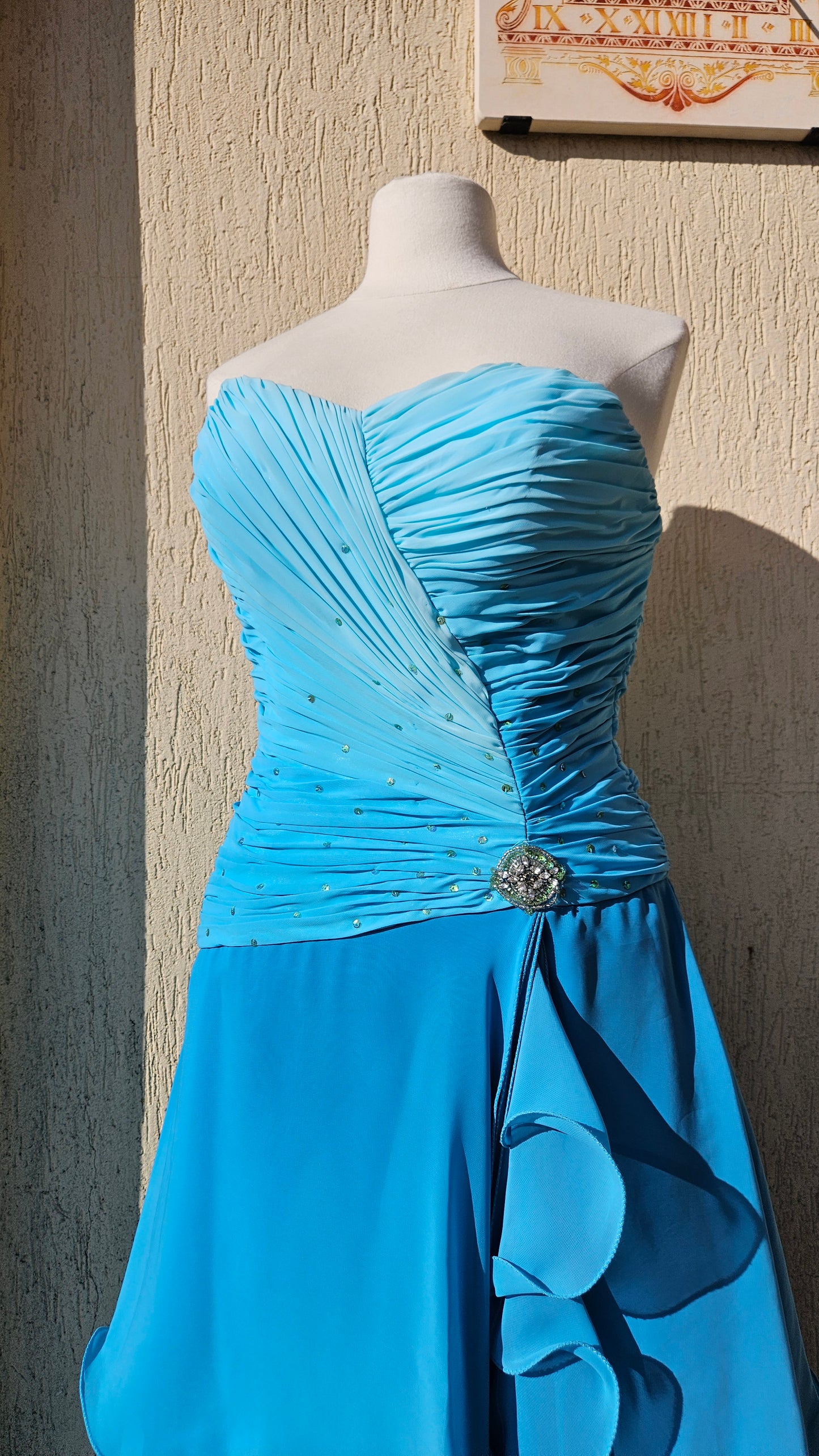 Robe bustier bleue