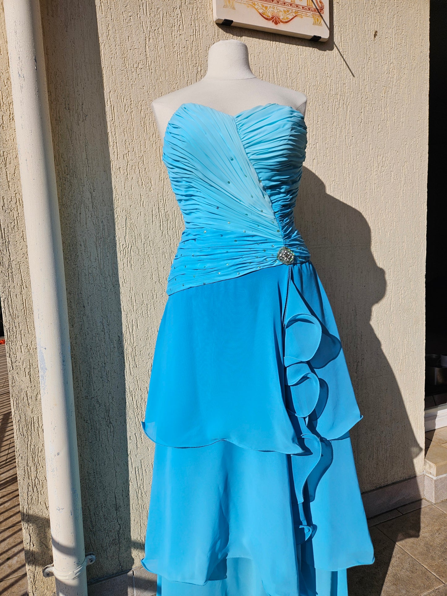 Robe bustier bleue