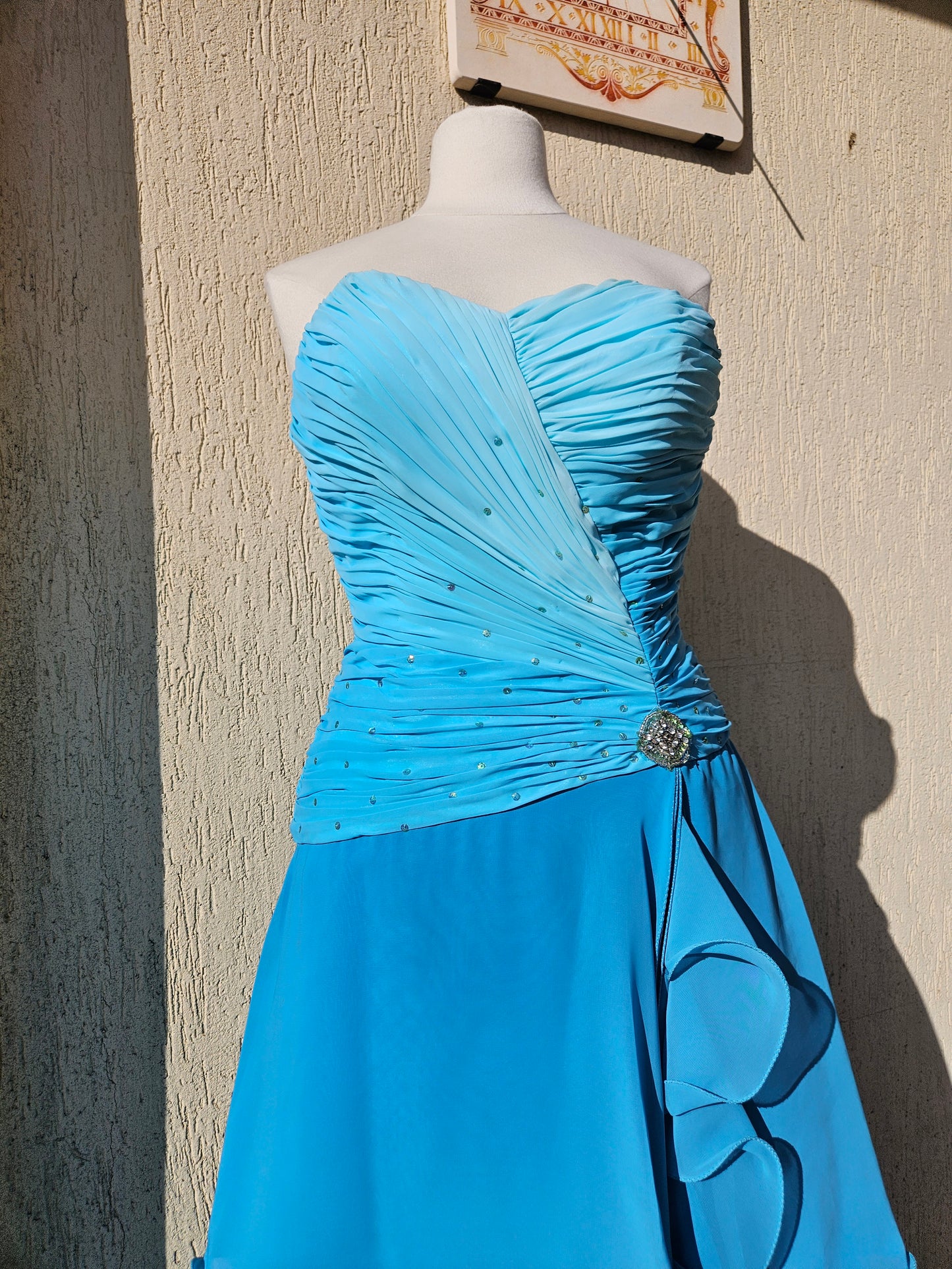 Robe bustier bleue
