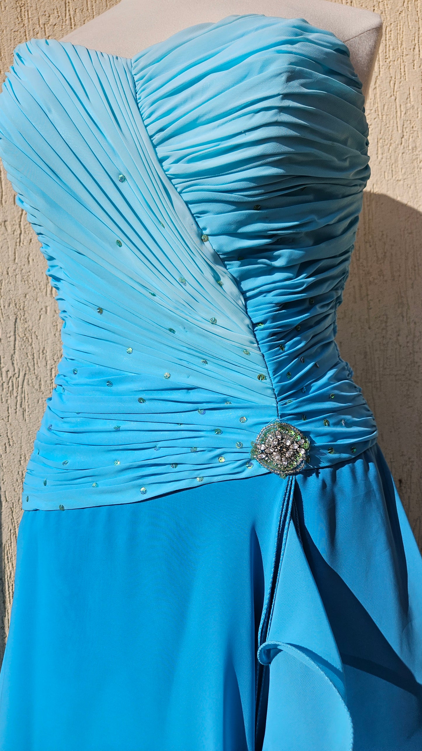 Robe bustier bleue