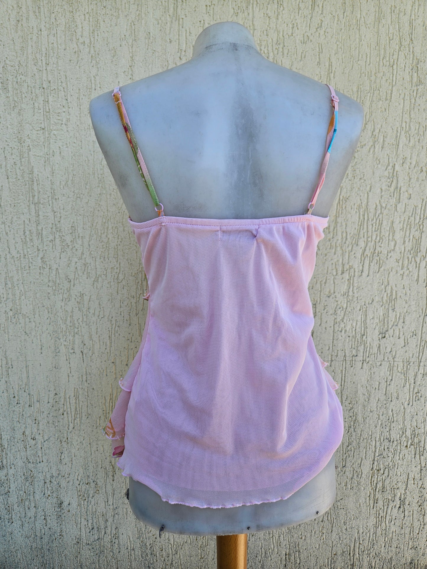 Haut en voile motif papillon