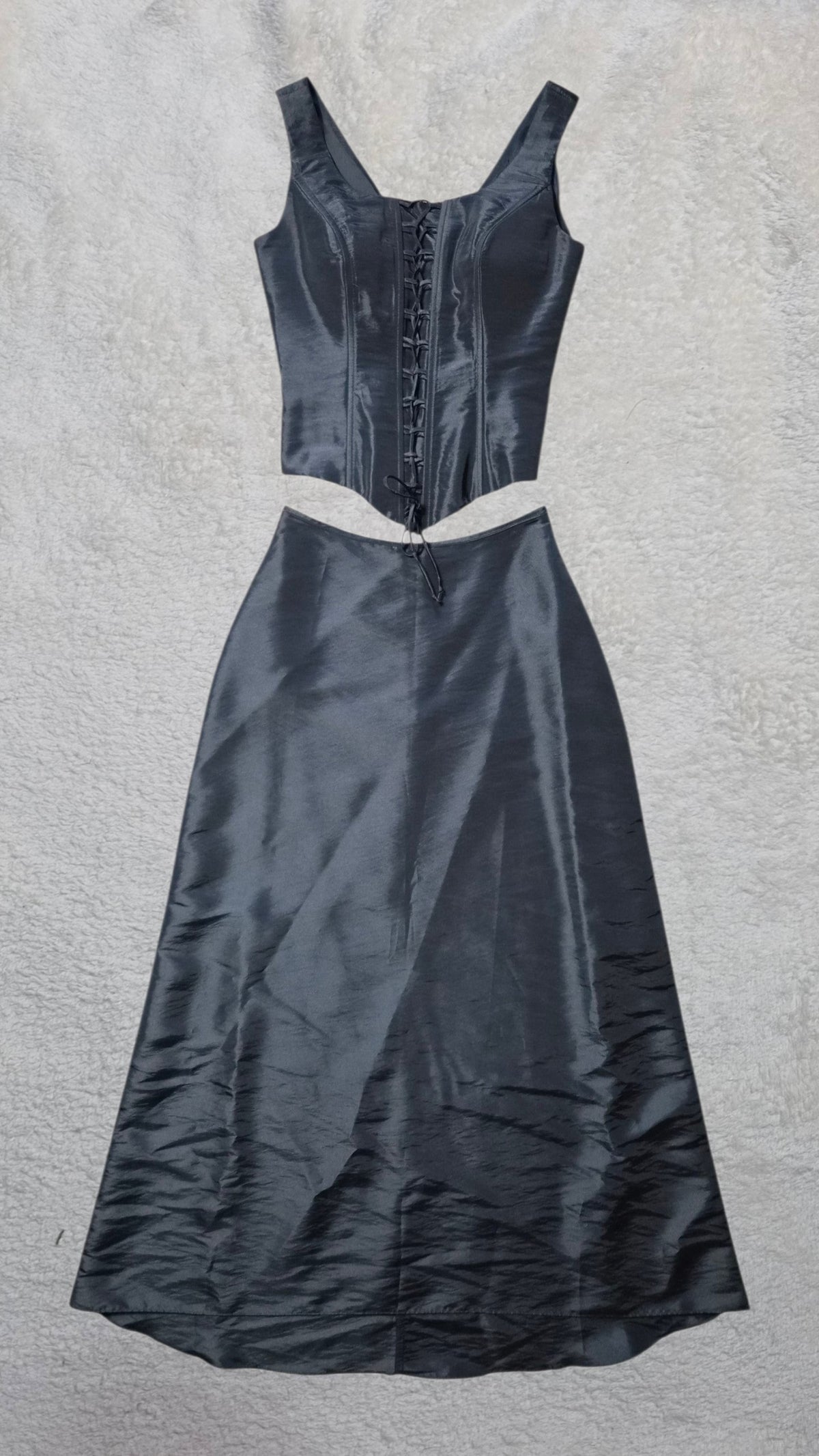 Black corset top and bottoms set