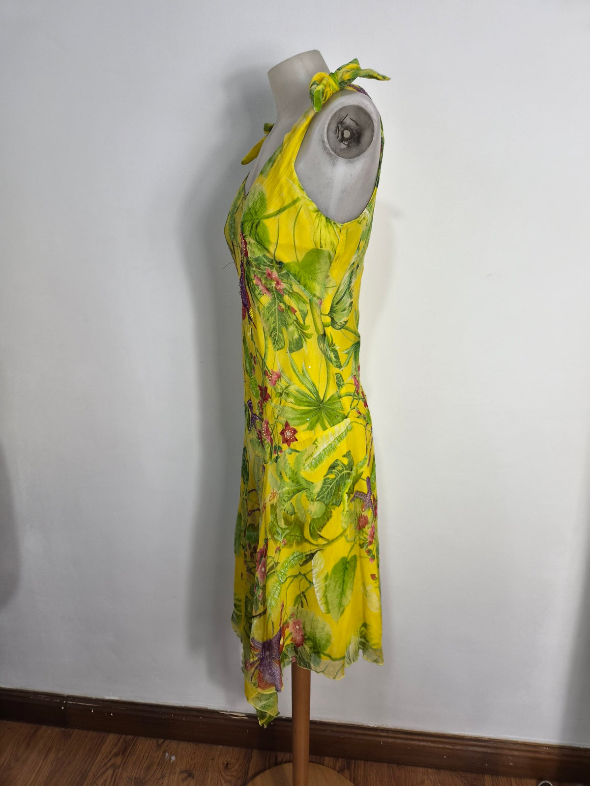 René Derhy Yellow Embroidered Dress