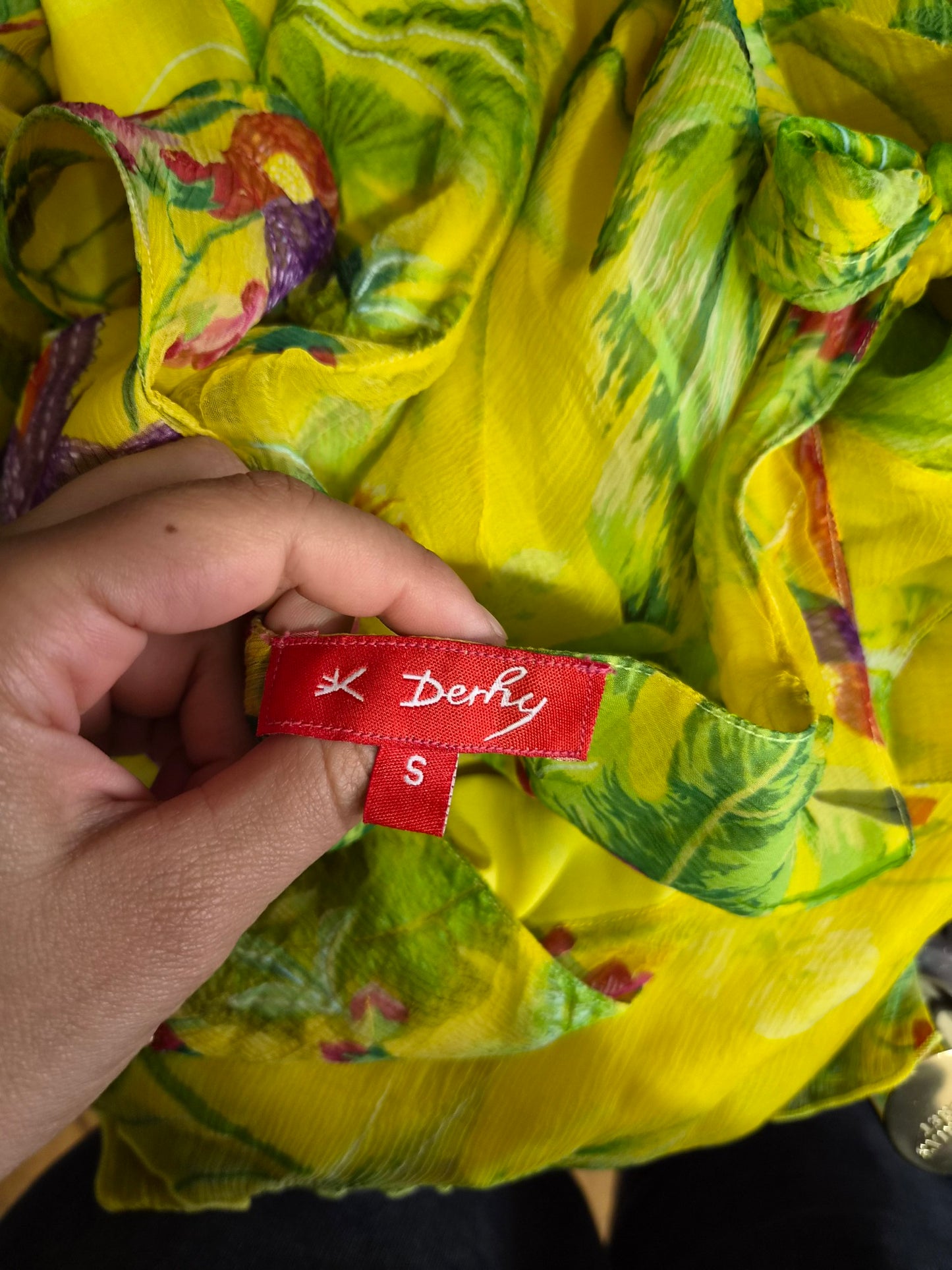 René Derhy Yellow Embroidered Dress