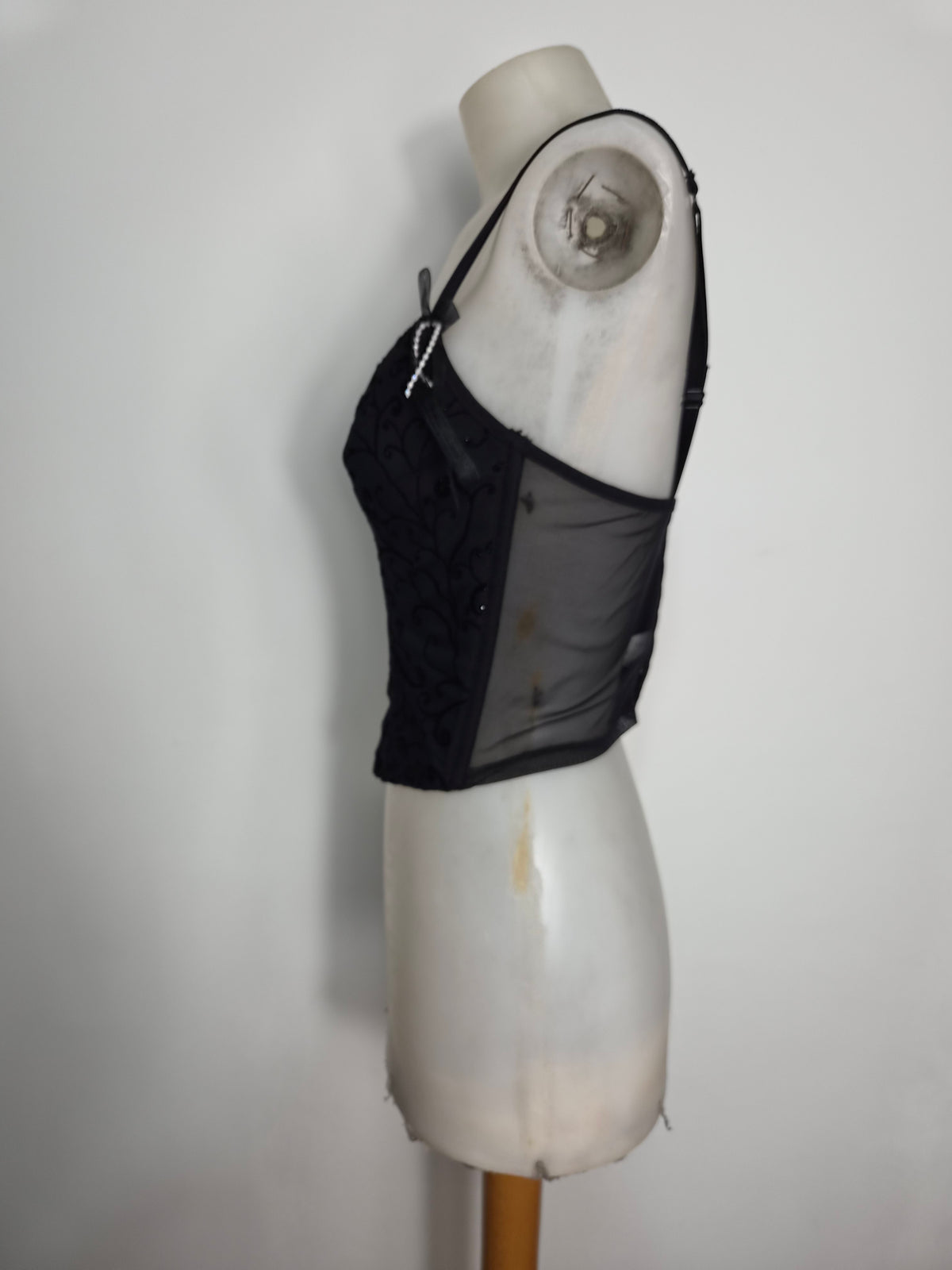 Haut esprit corset détails brillants