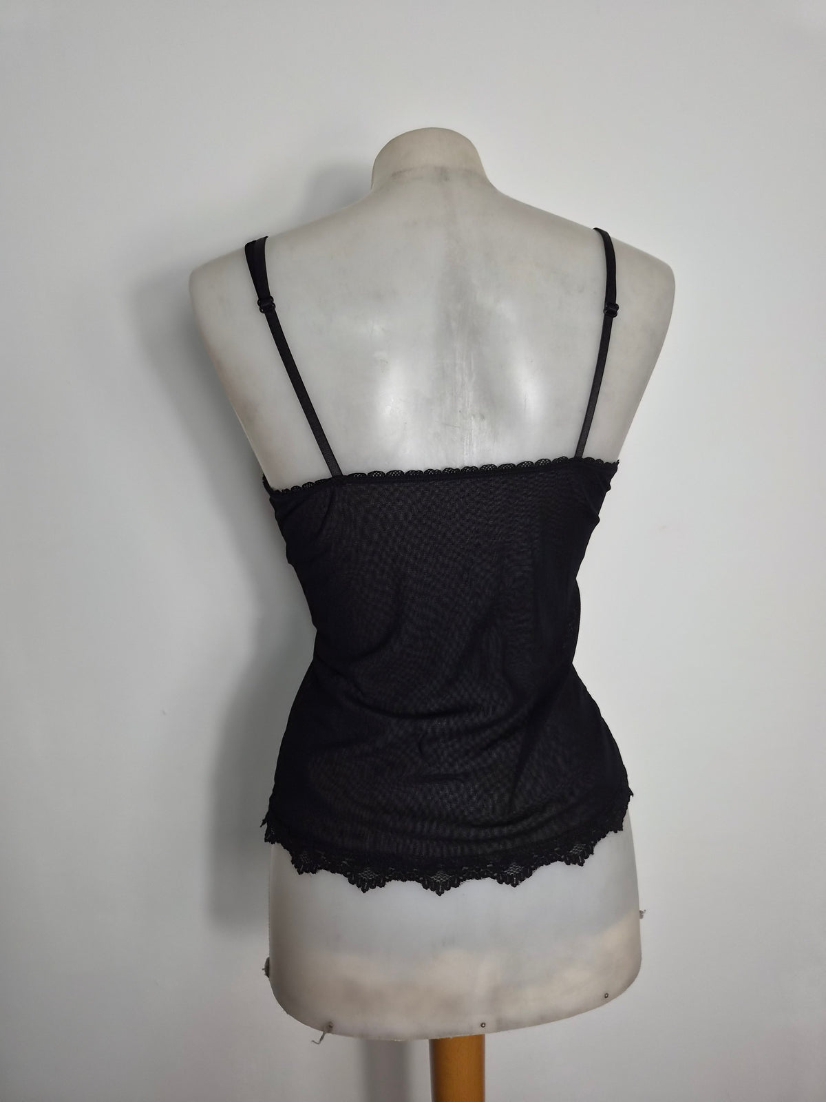 Haut en voile motif corset