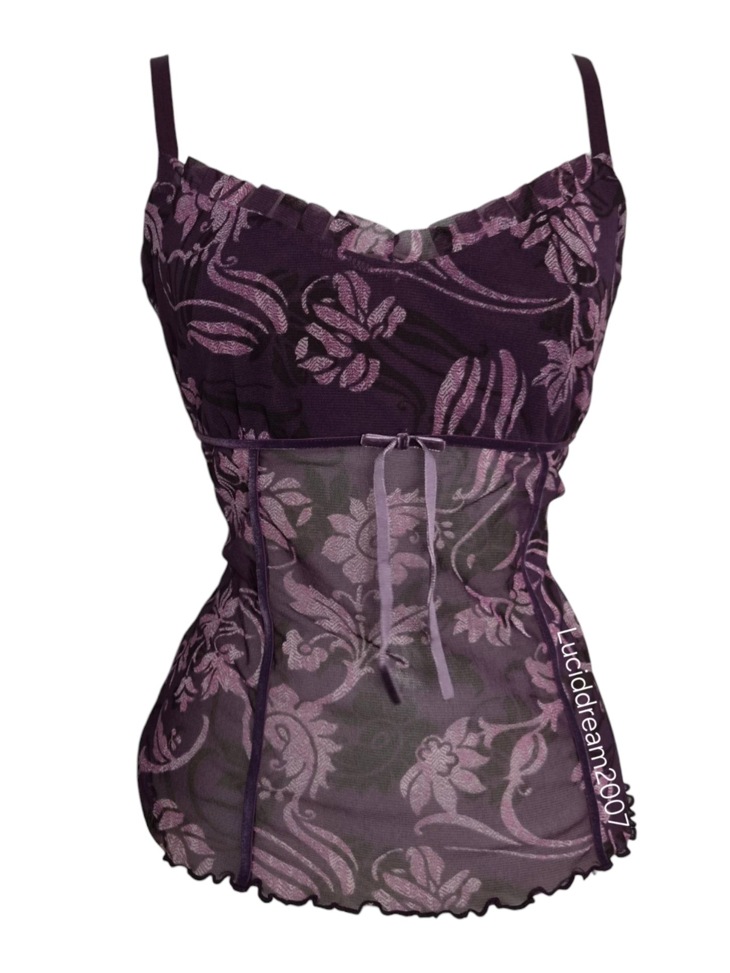 Haut en voile motifs arabesques