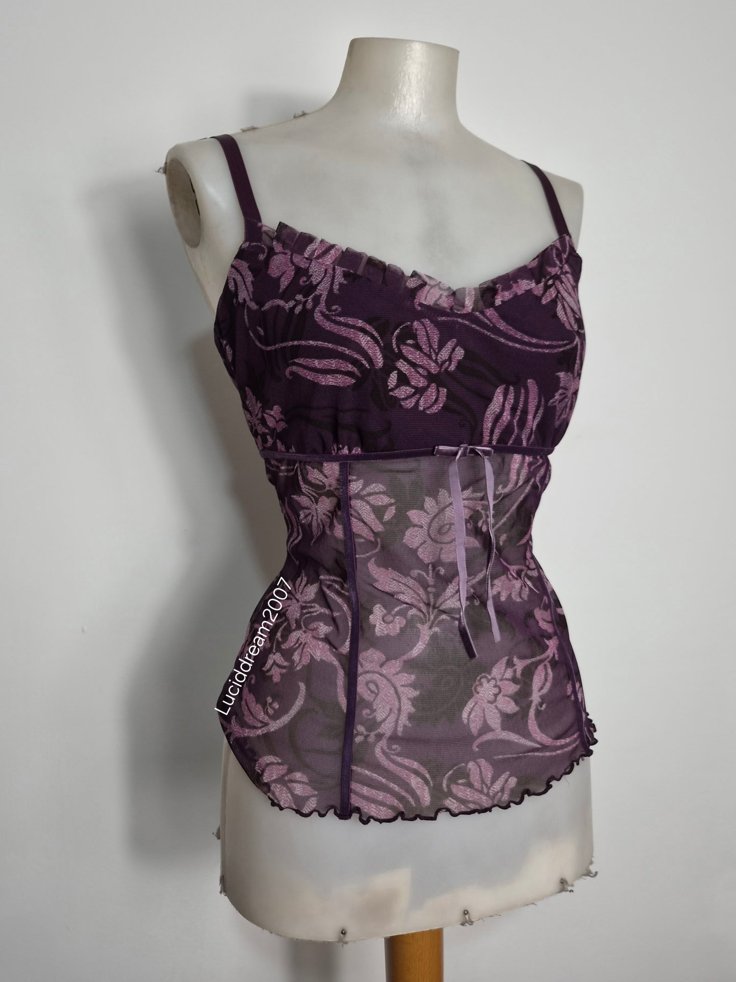 Haut en voile motifs arabesques