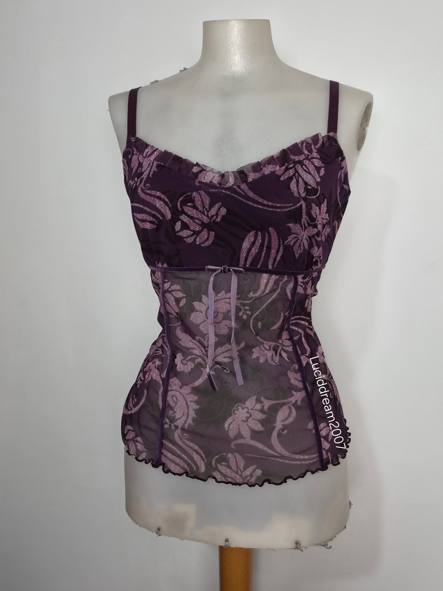 Haut en voile motifs arabesques