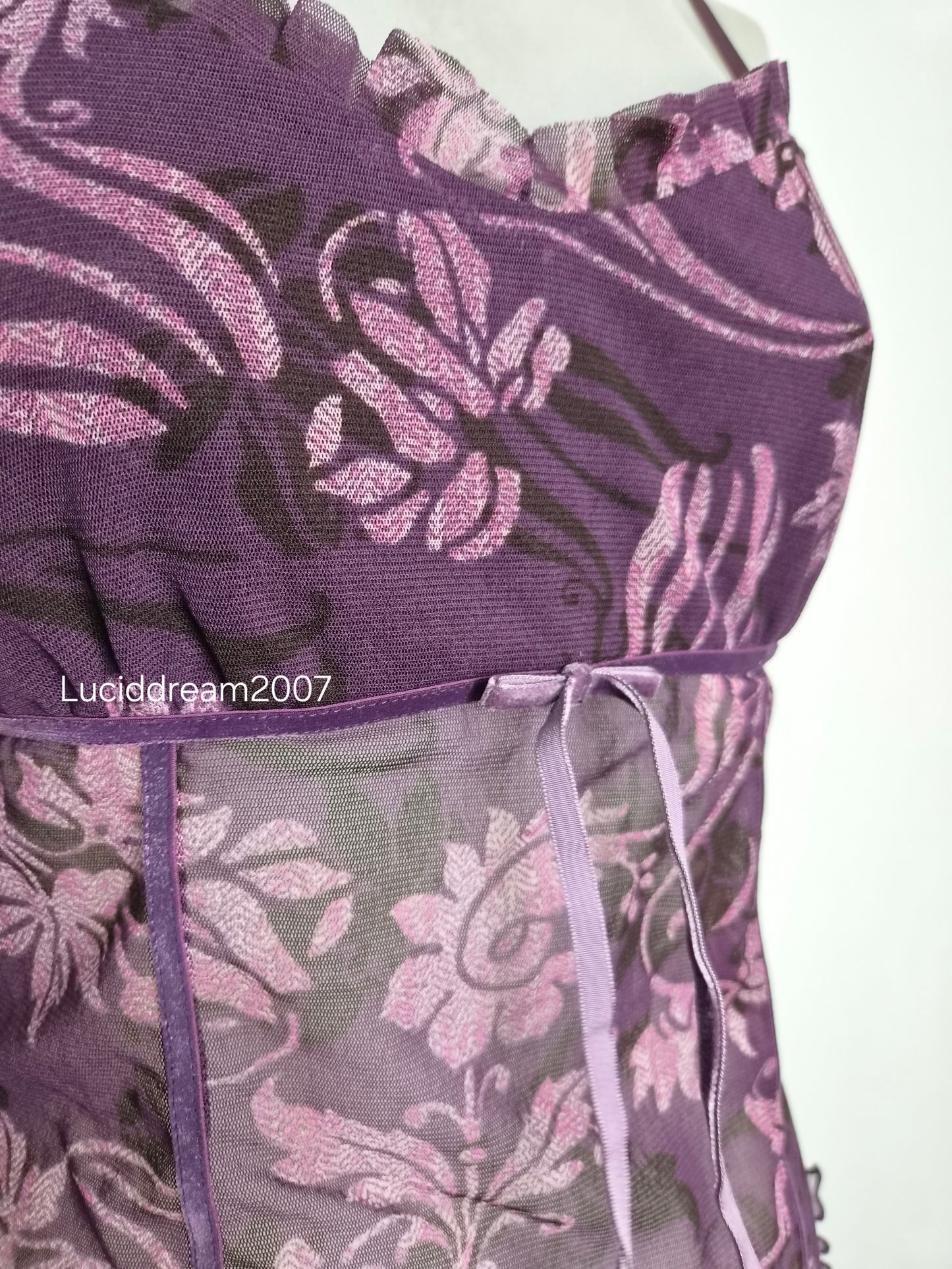 Haut en voile motifs arabesques