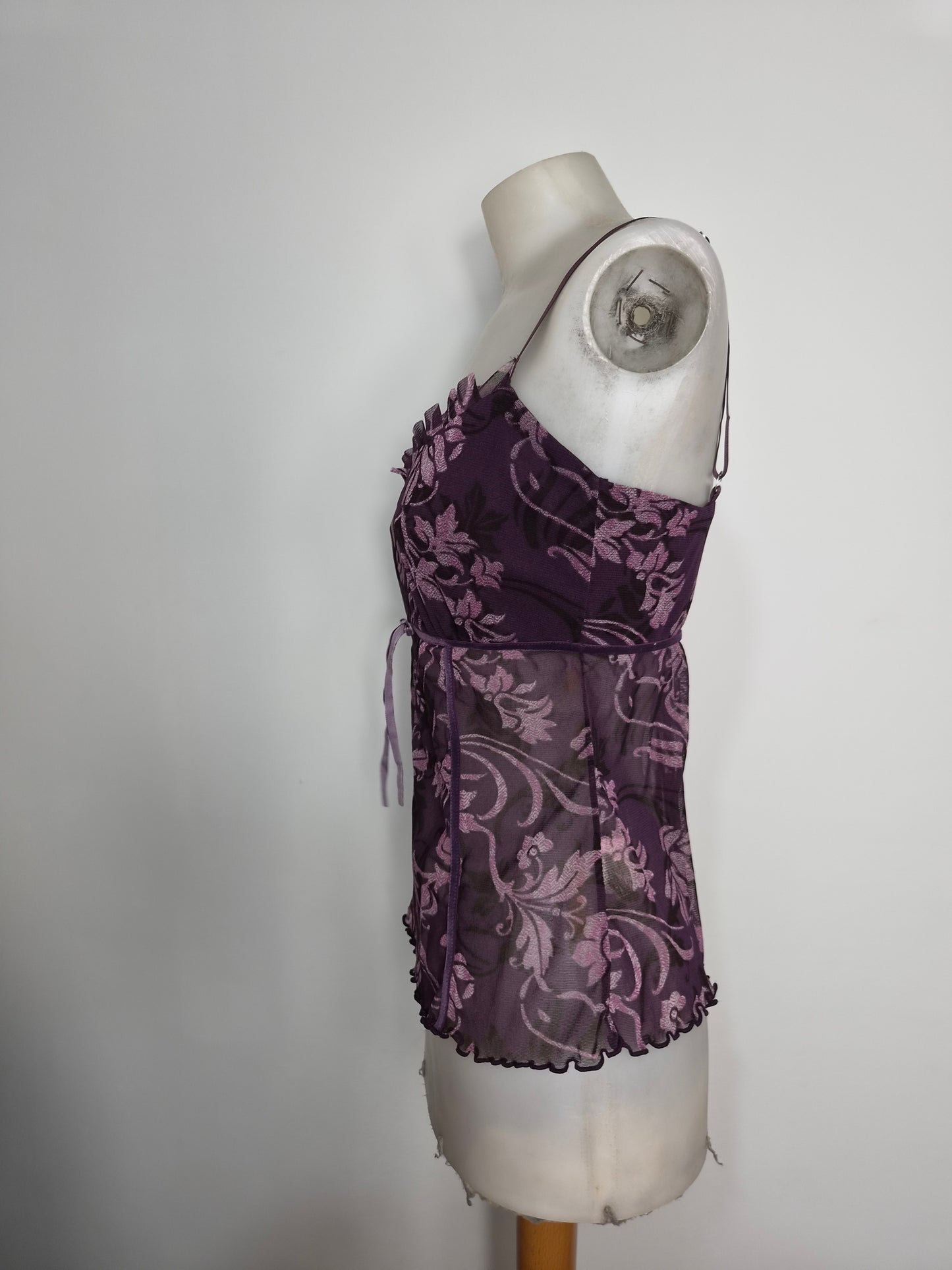 Haut en voile motifs arabesques