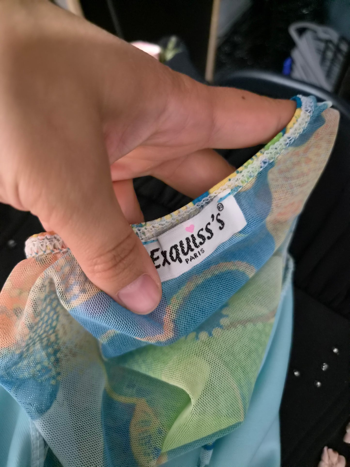 Top dos nu détails brodé