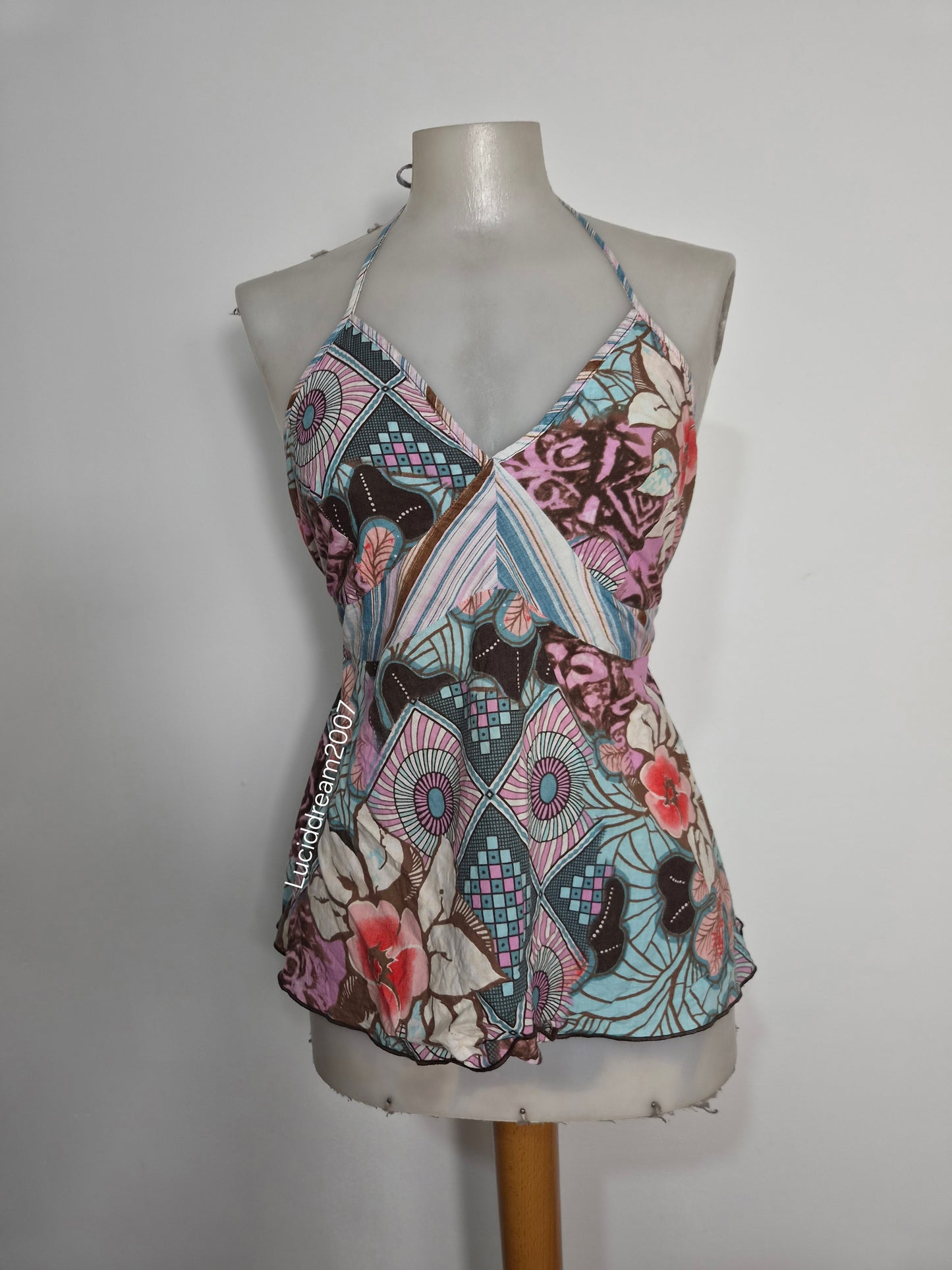 Top dos nu motif floral Morgan de Toi
