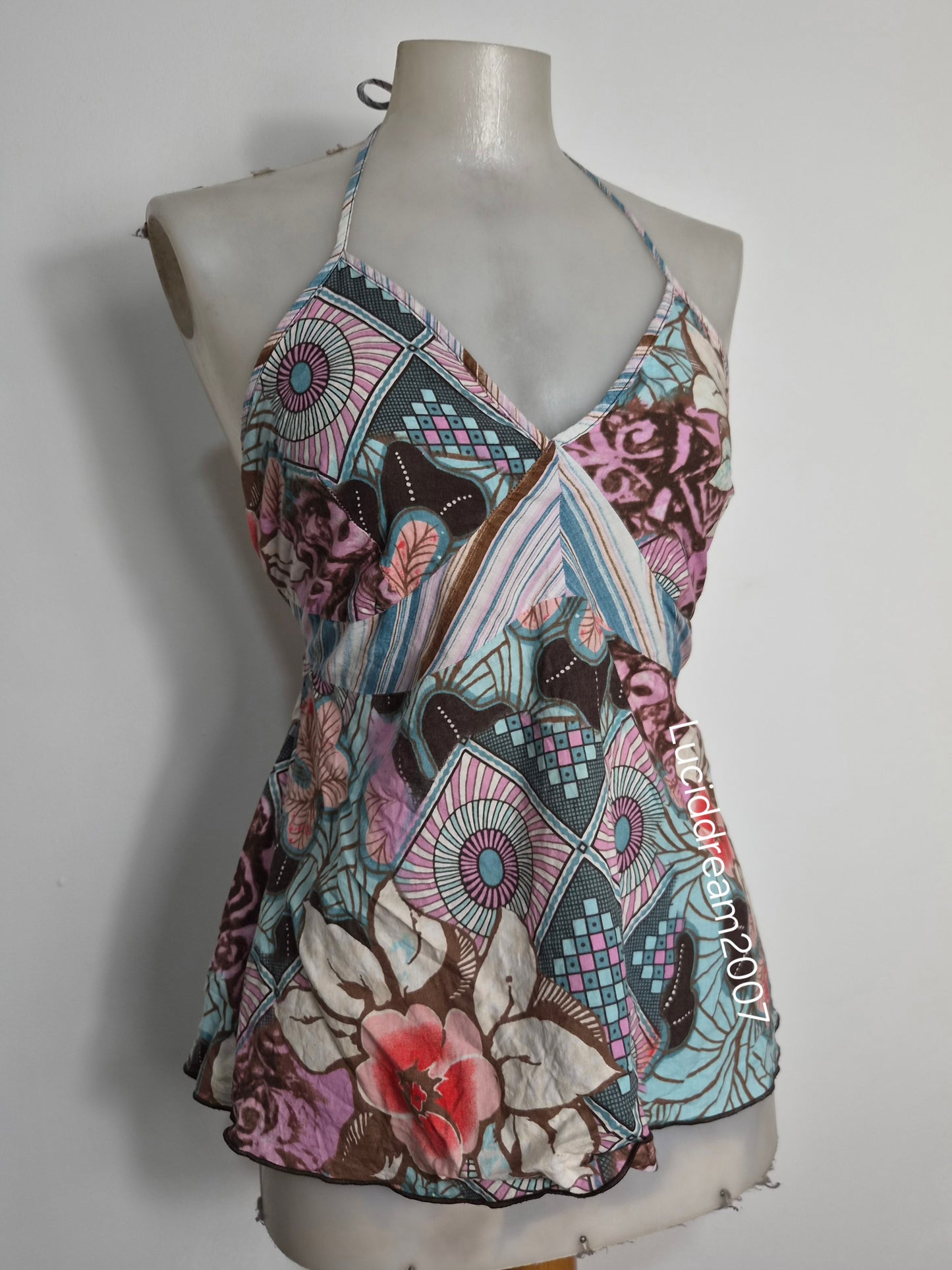 Top dos nu motif floral Morgan de Toi
