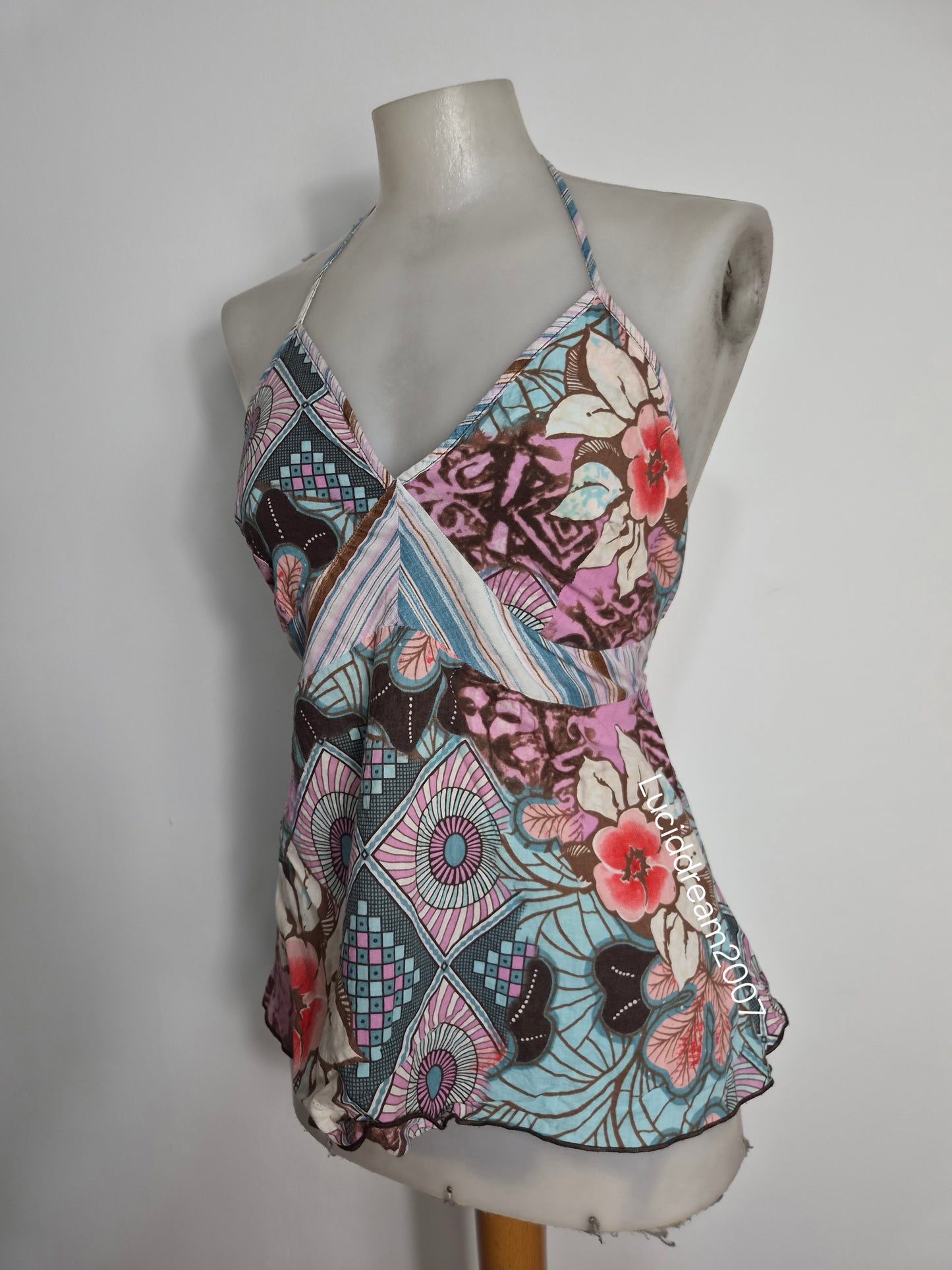Top dos nu motif floral Morgan de Toi