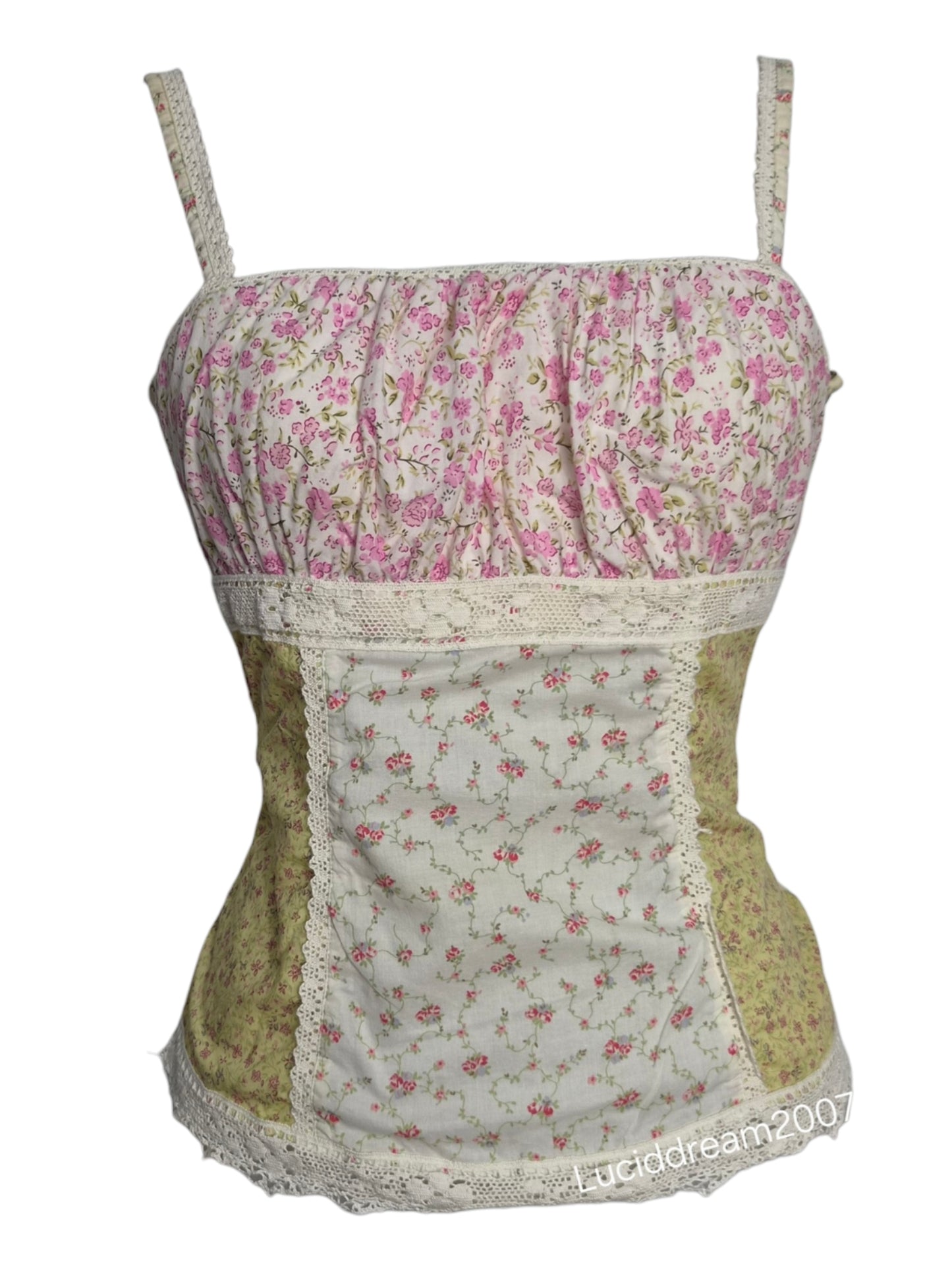 Haut bustier fleuri