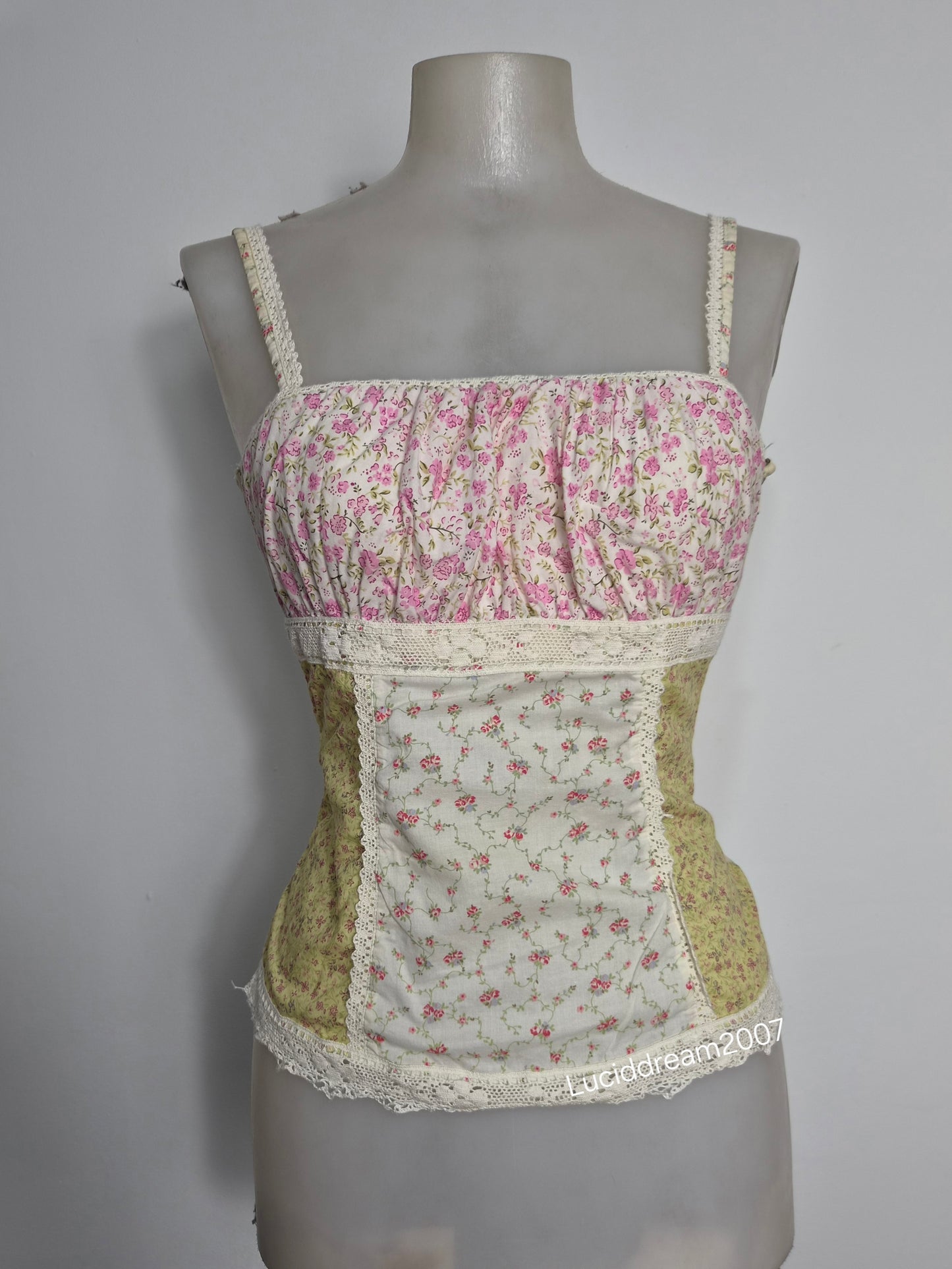 Haut bustier fleuri