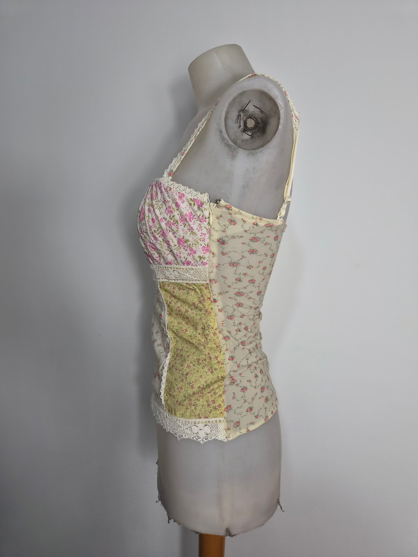 Haut bustier fleuri