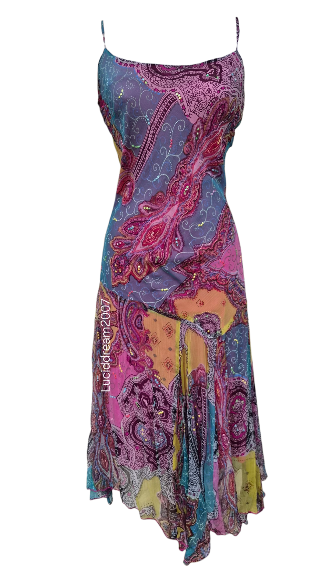 Robe multicolore René Derhy