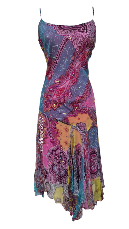 Robe multicolore René Derhy