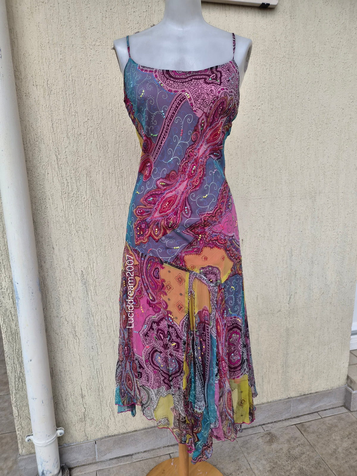 Robe multicolore René Derhy