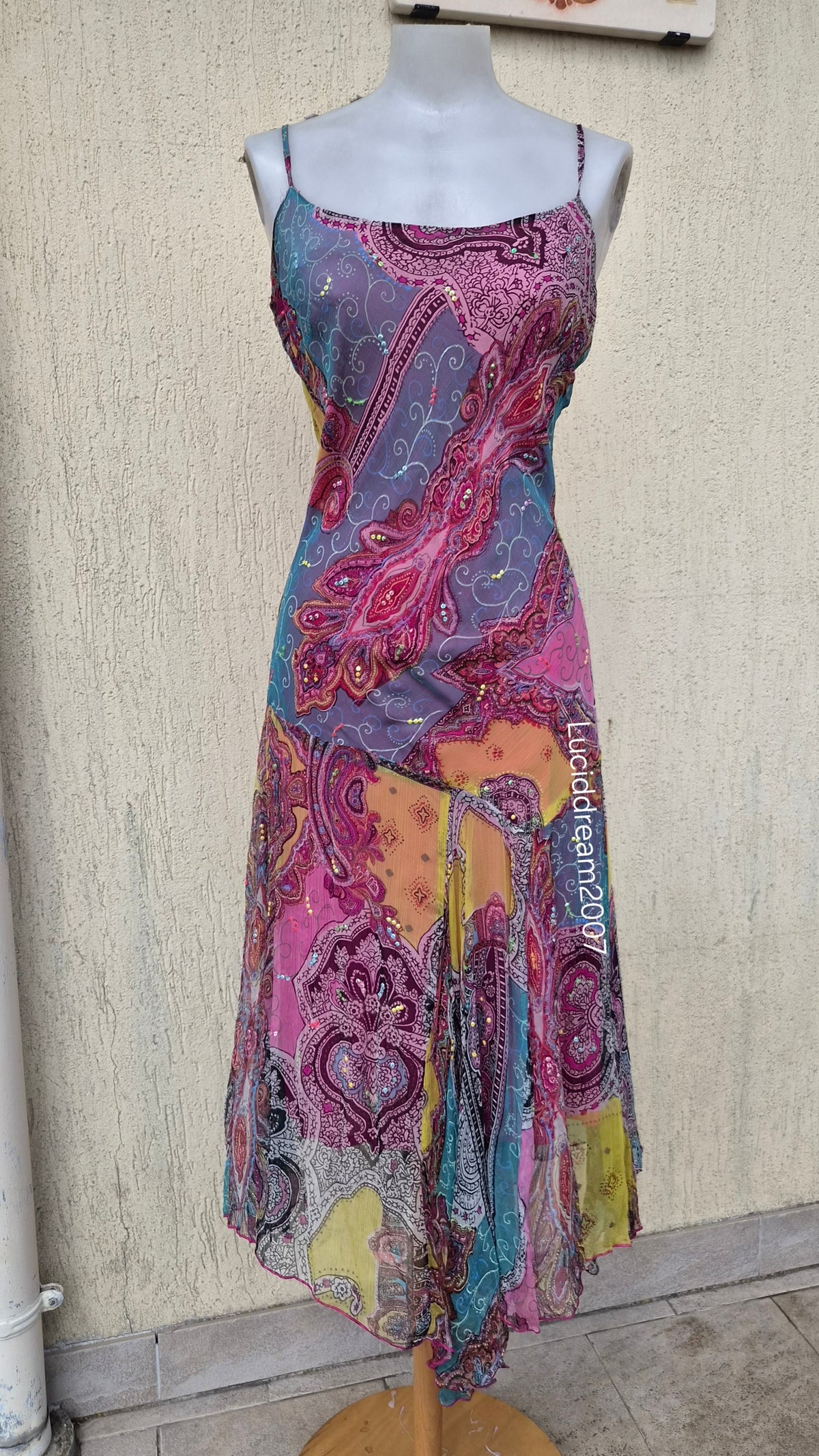 Robe multicolore René Derhy