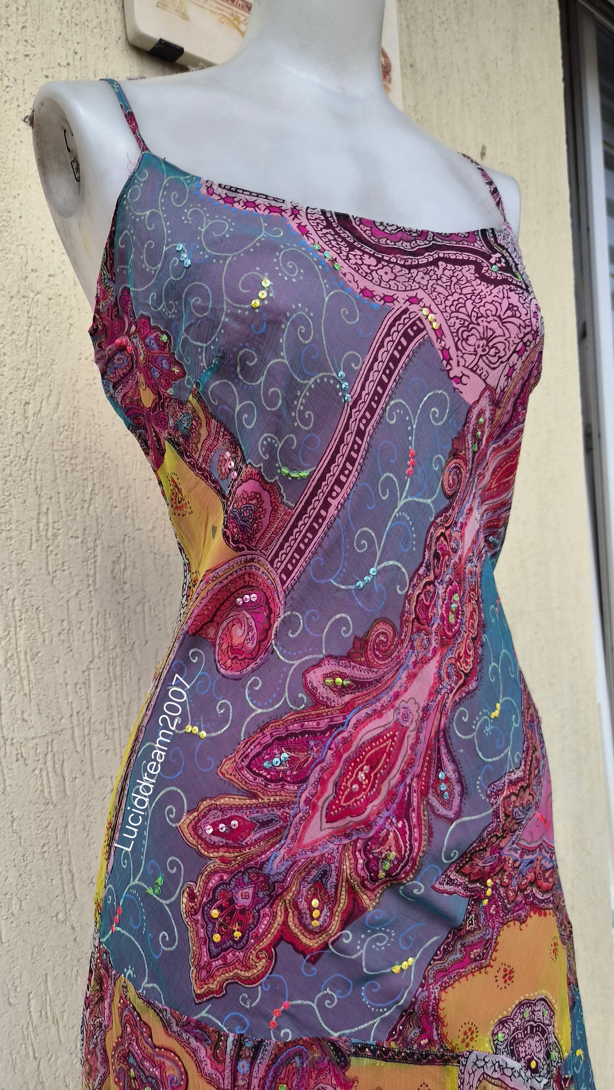 Robe multicolore René Derhy