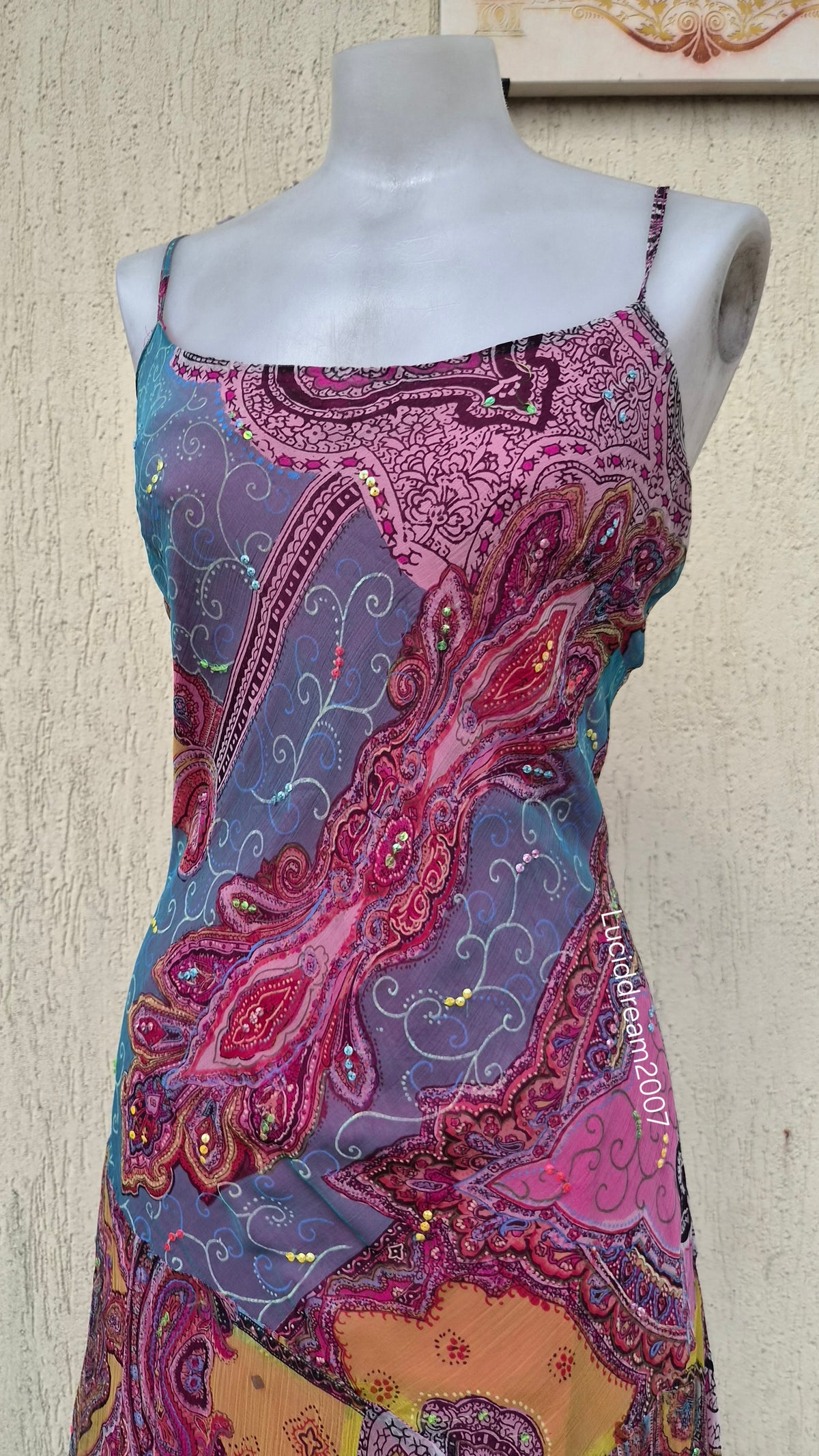 Robe multicolore René Derhy