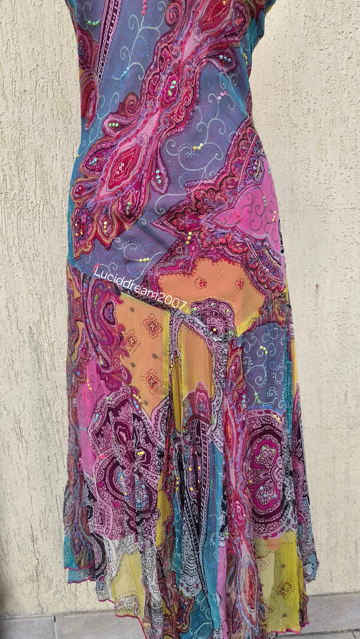 Robe multicolore René Derhy