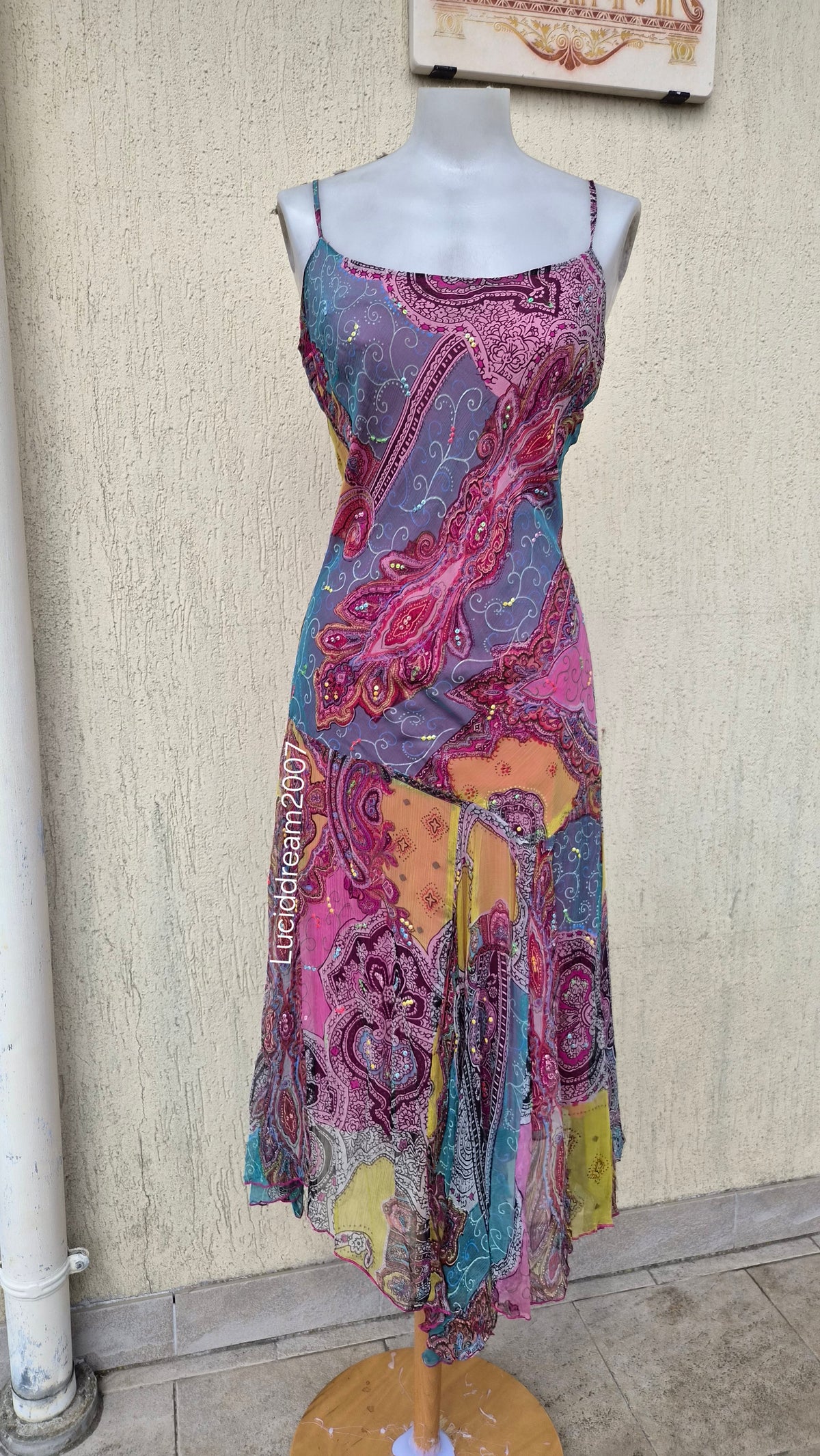 Robe multicolore René Derhy