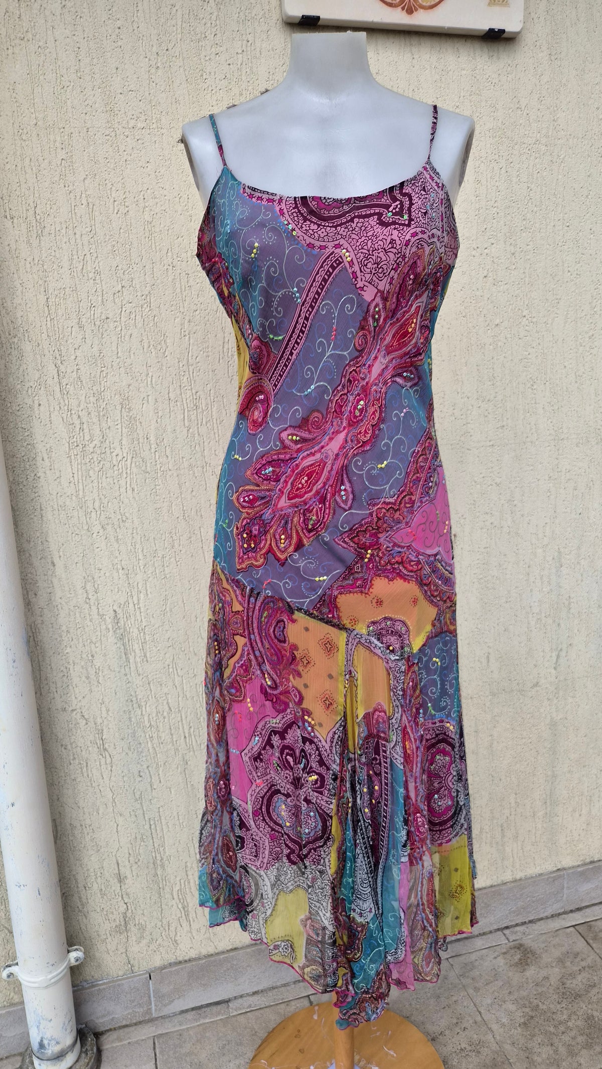 Robe multicolore René Derhy