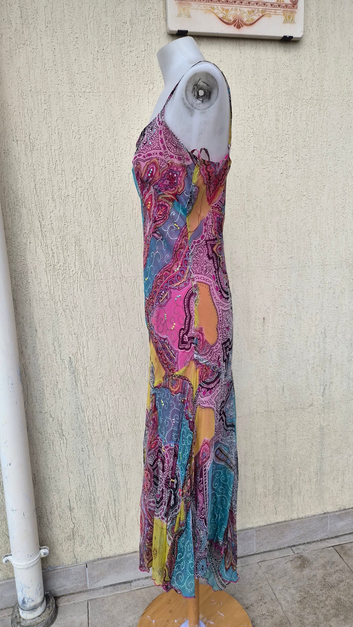 Robe multicolore René Derhy