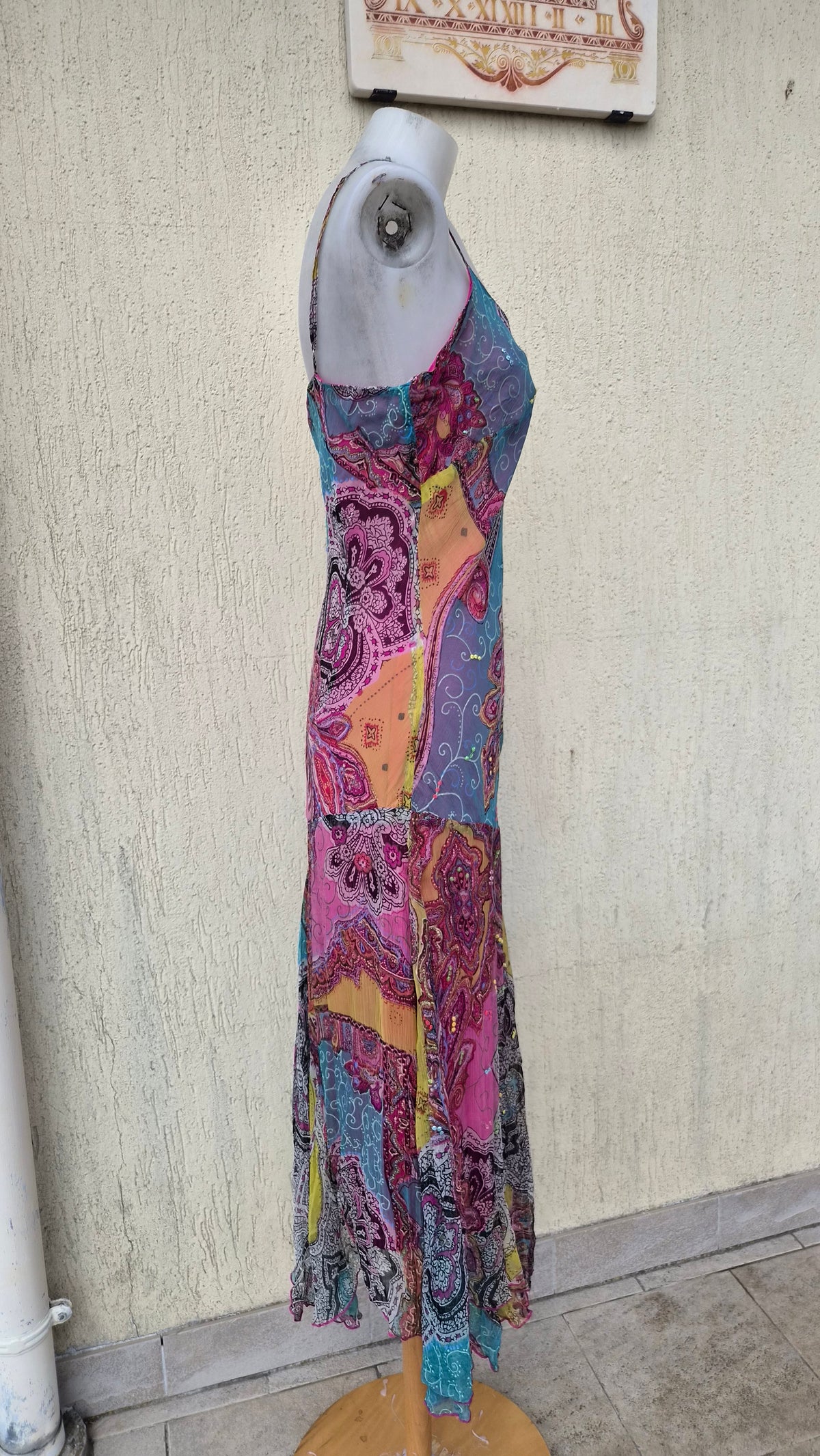 Robe multicolore René Derhy